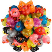 Bedwina Glitter Rubber Ducks in Bulk - (Pack of 600) Assorted 2-inch Duck Toys for Baby Shower Rubber Duckies, Mini Ducks Bath Toy, Birthday Party Favors Ducks