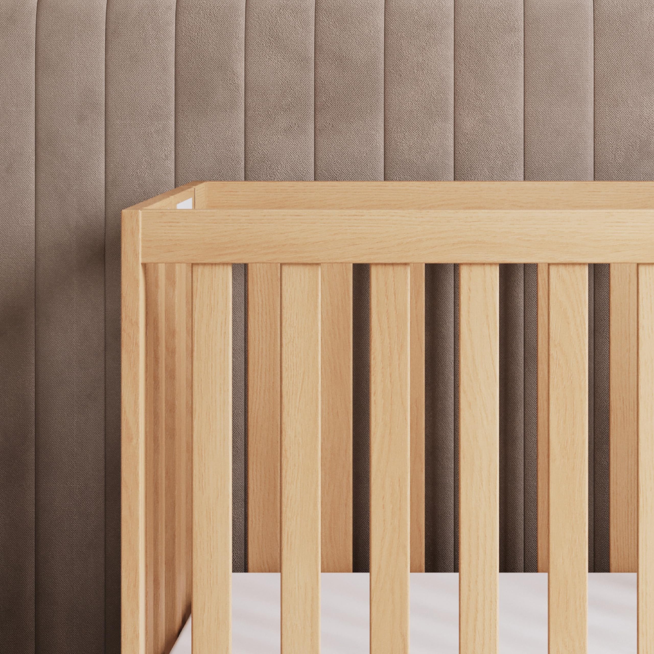 Compact Folding Crib with Foam Mattress and Casters