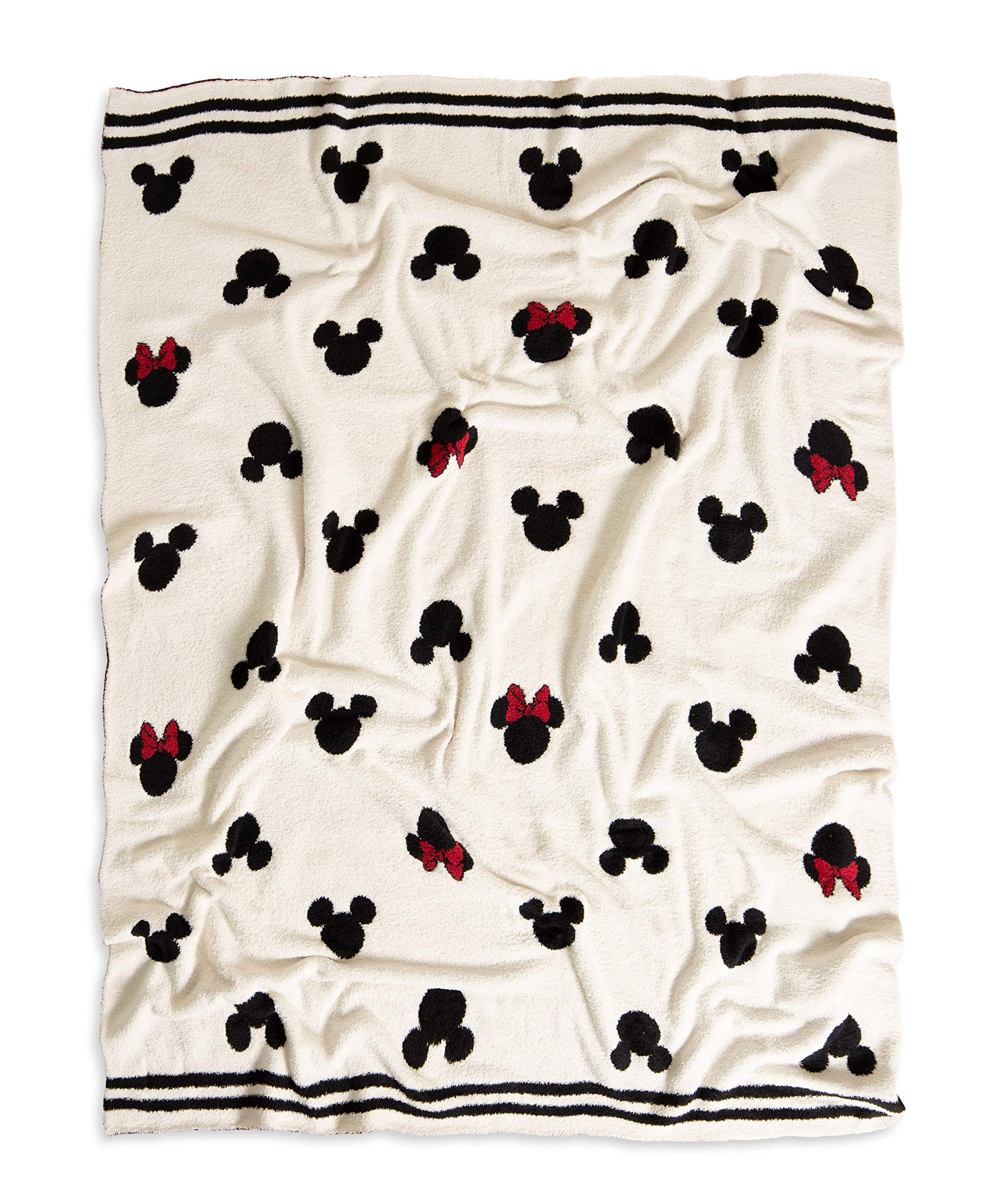 CozyChic Classic Disney Logo Throw, Blanket, Cream-45” x 60”
