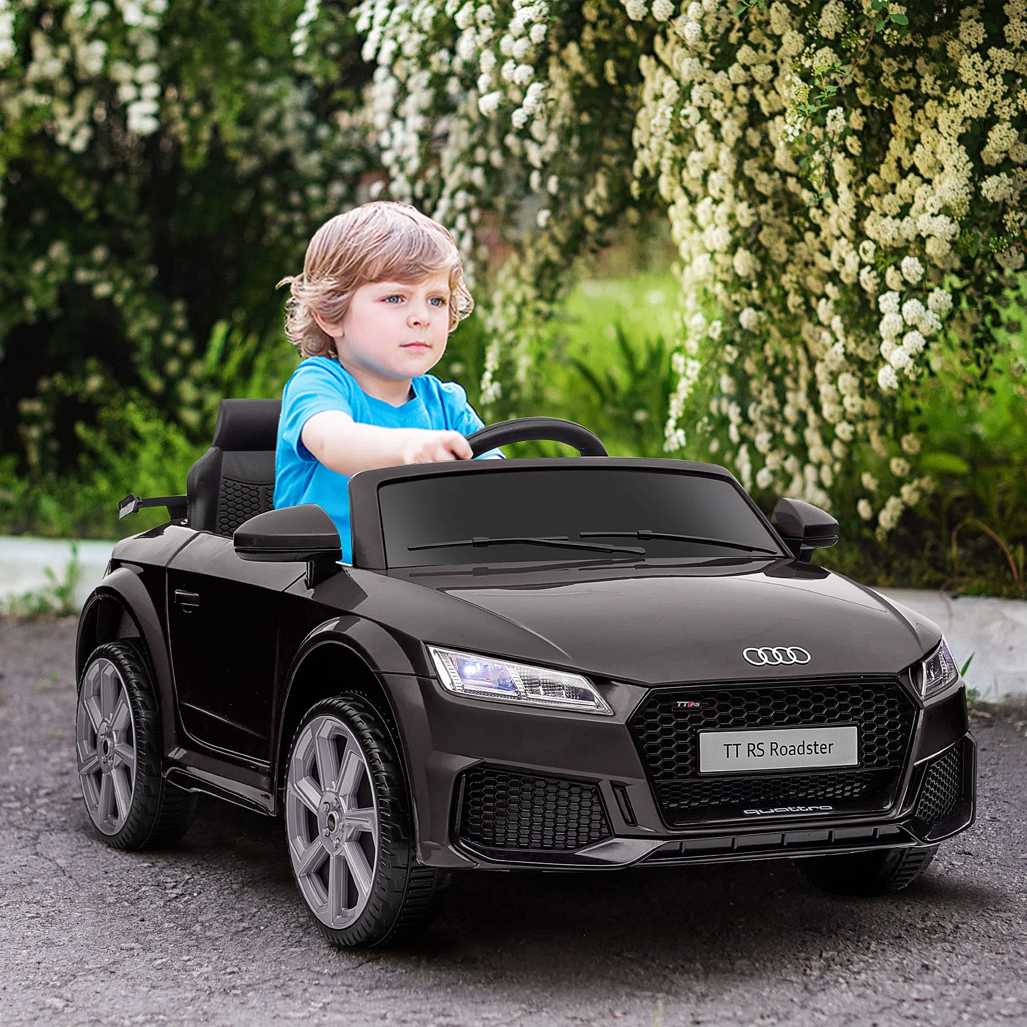 6V Kids Electric Ride On Car, Licensed Audi TT RS with Suspension