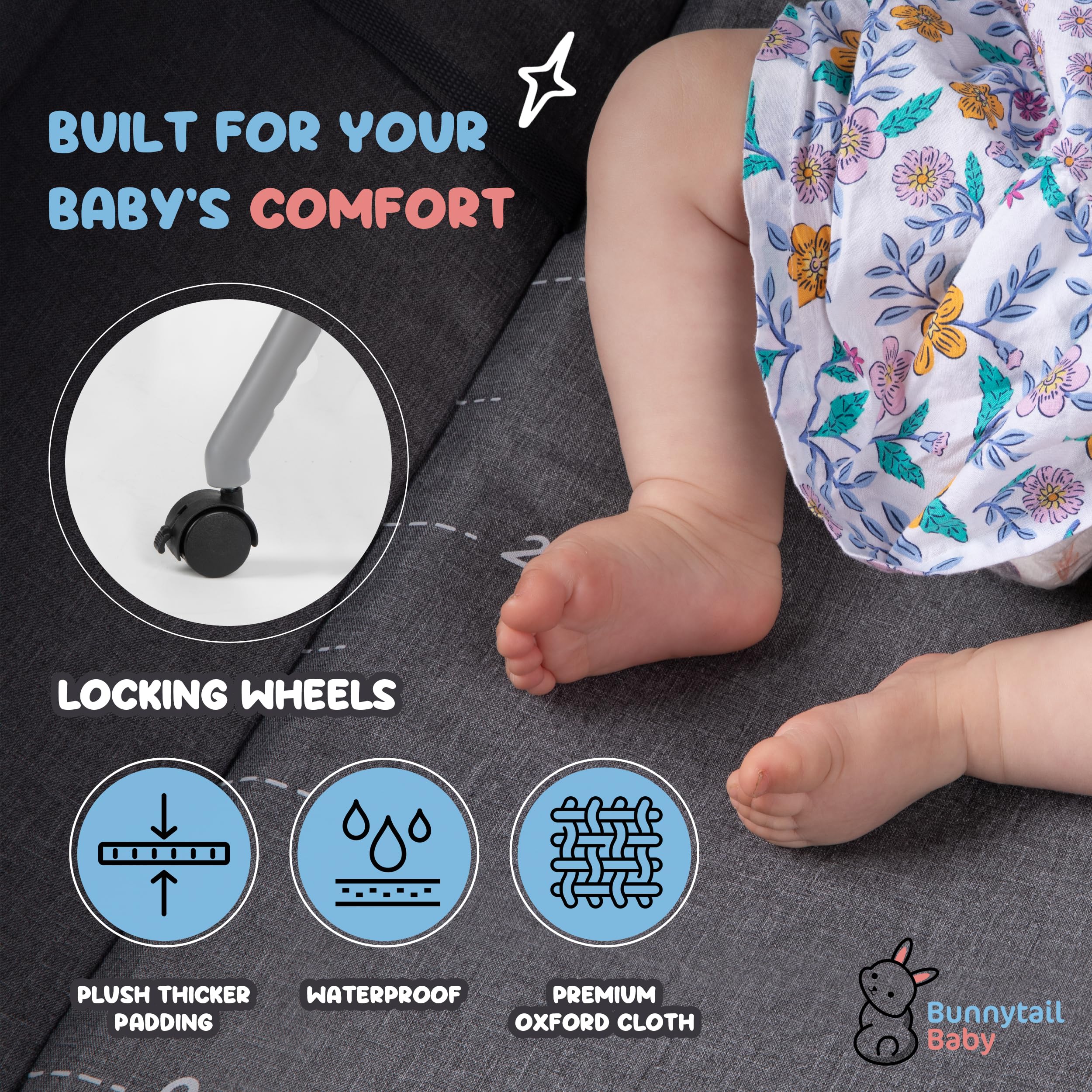 Portable Baby Changing Table with Storage