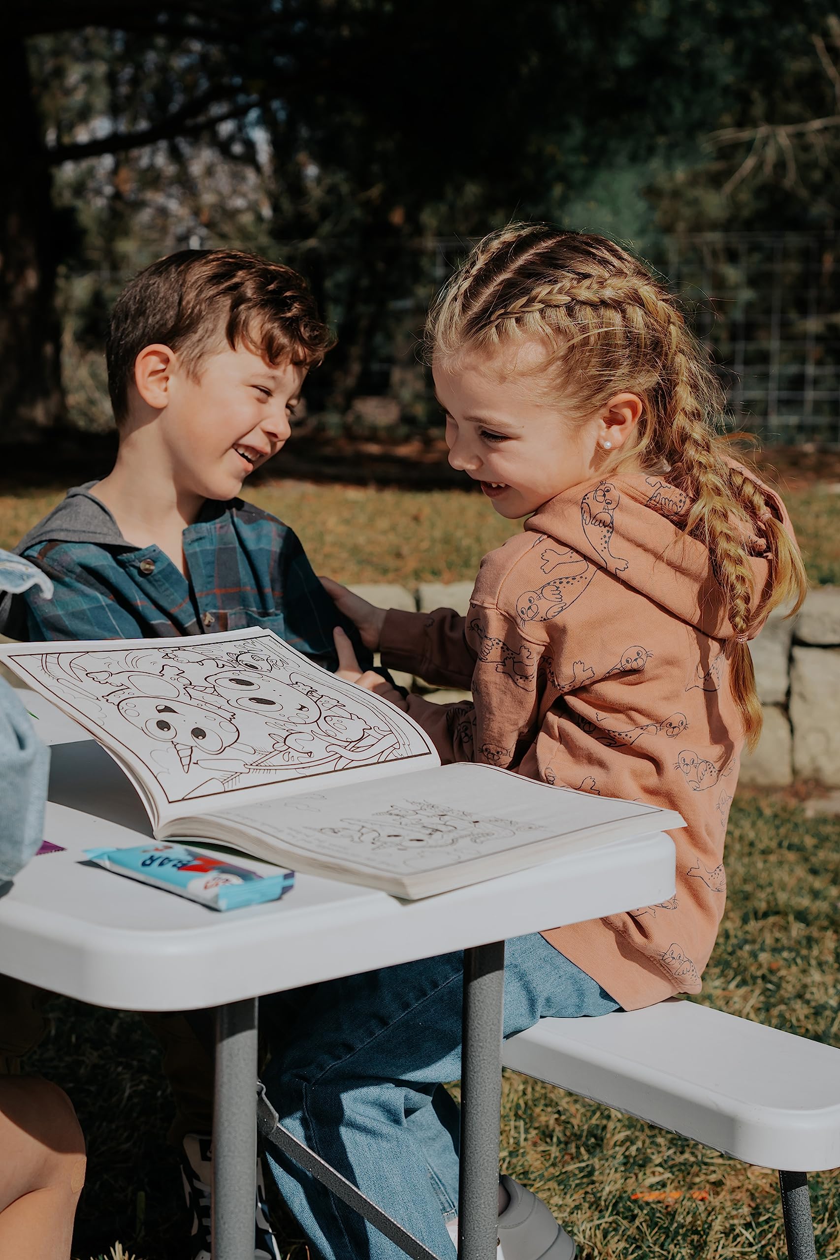 Compact Kids Picnic Table (G-940), White
