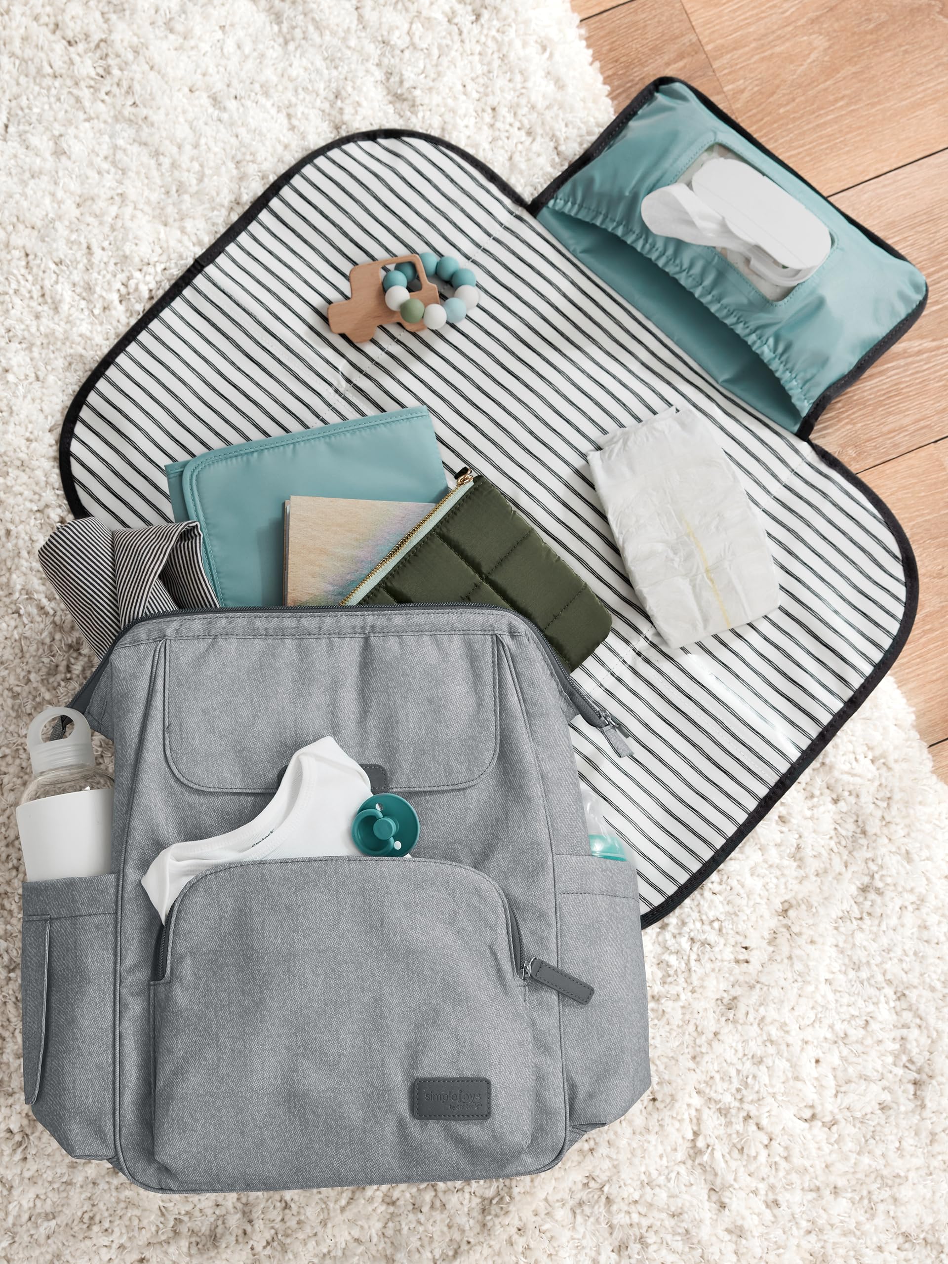 Everyday Diaper Backpack, Grey, One Size