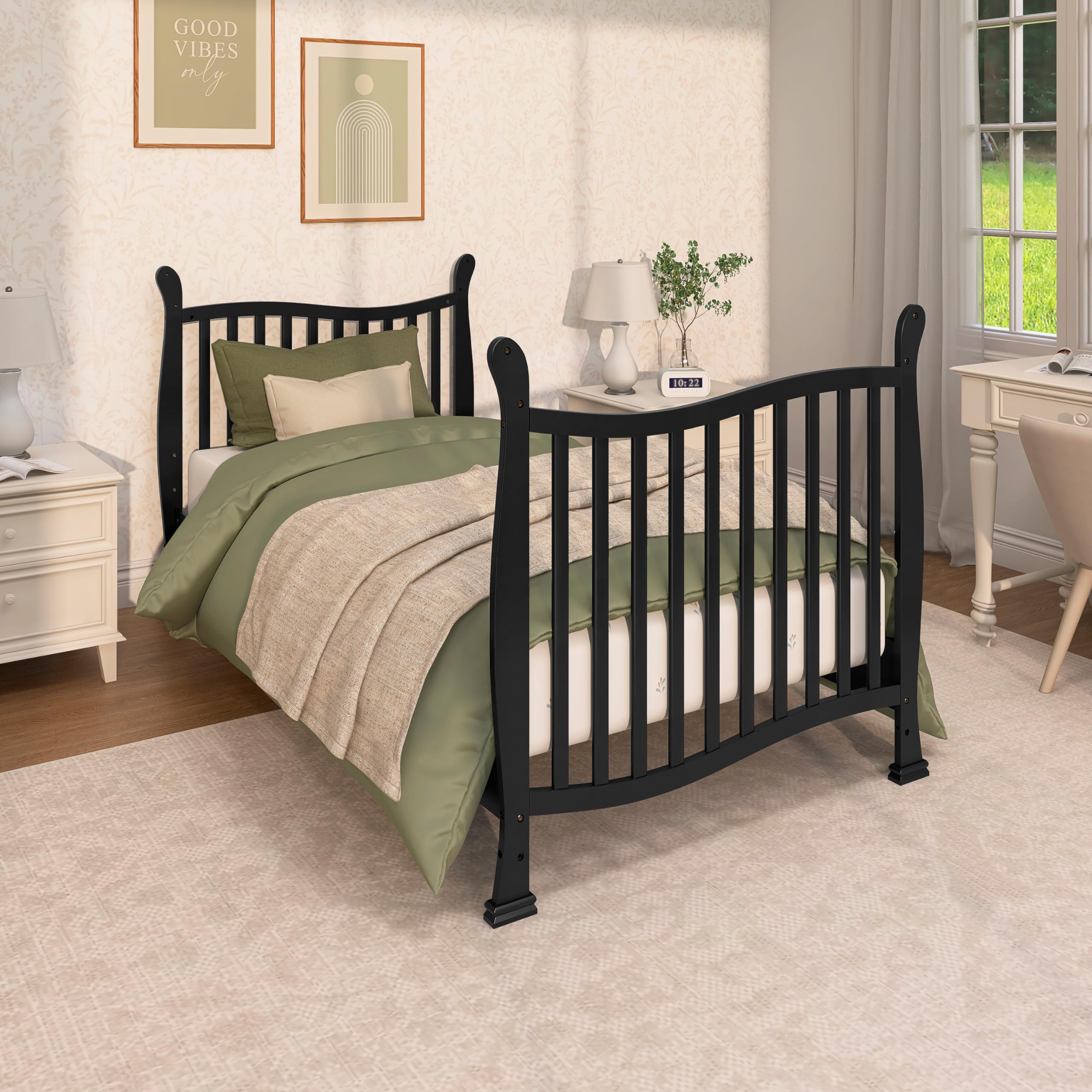 4-in-1 Convertible Mini Crib