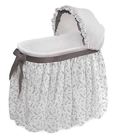 Wishes Rocking Baby Bassinet Heirloom Quality Bedside Sleeper with Bedding
