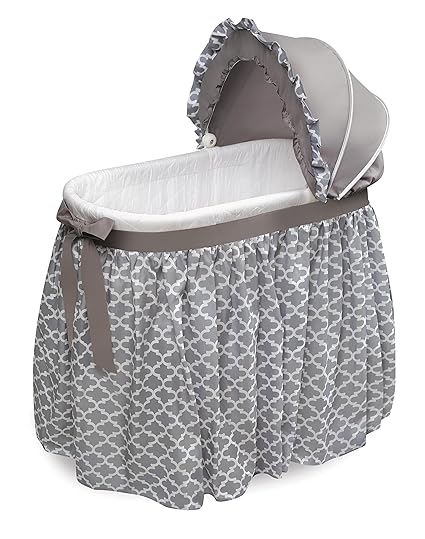 Wishes Rocking Baby Bassinet Heirloom Quality Bedside Sleeper with Bedding
