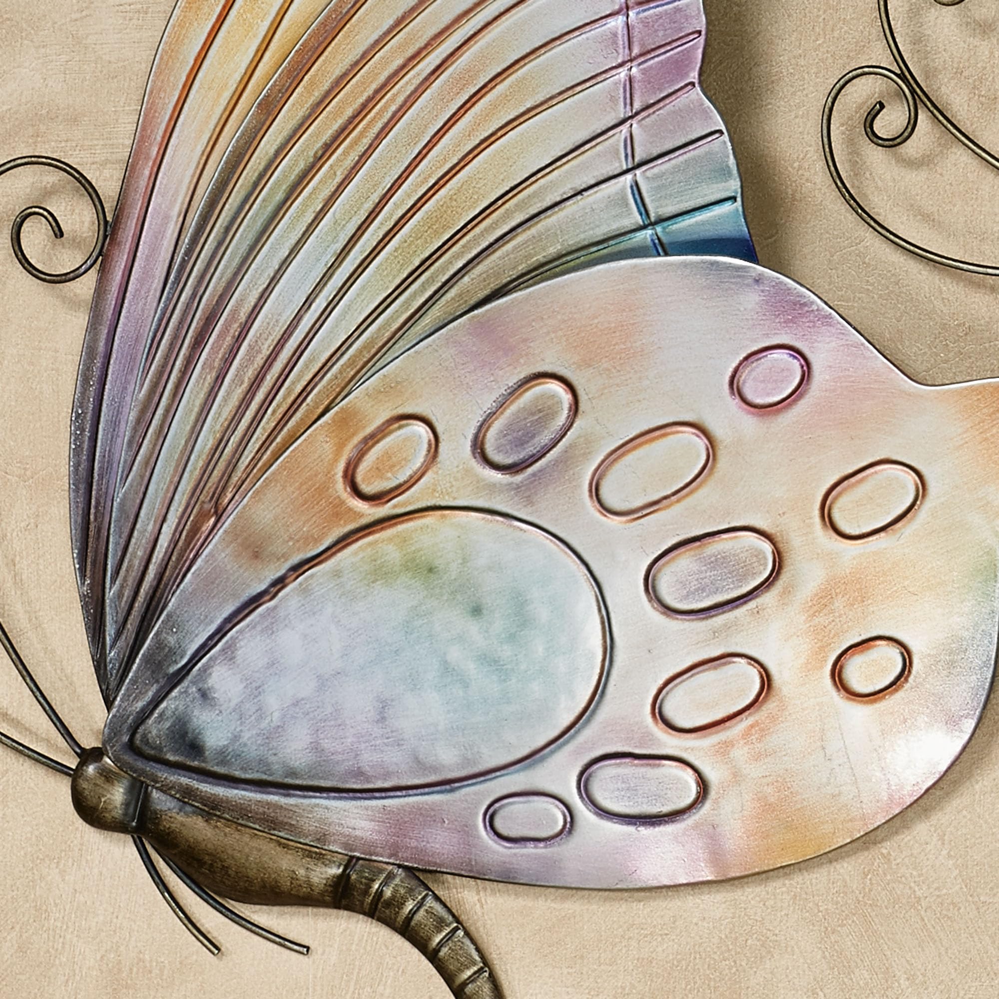 Class Butterflies in Flight Wall Art Set of Two - Metal
