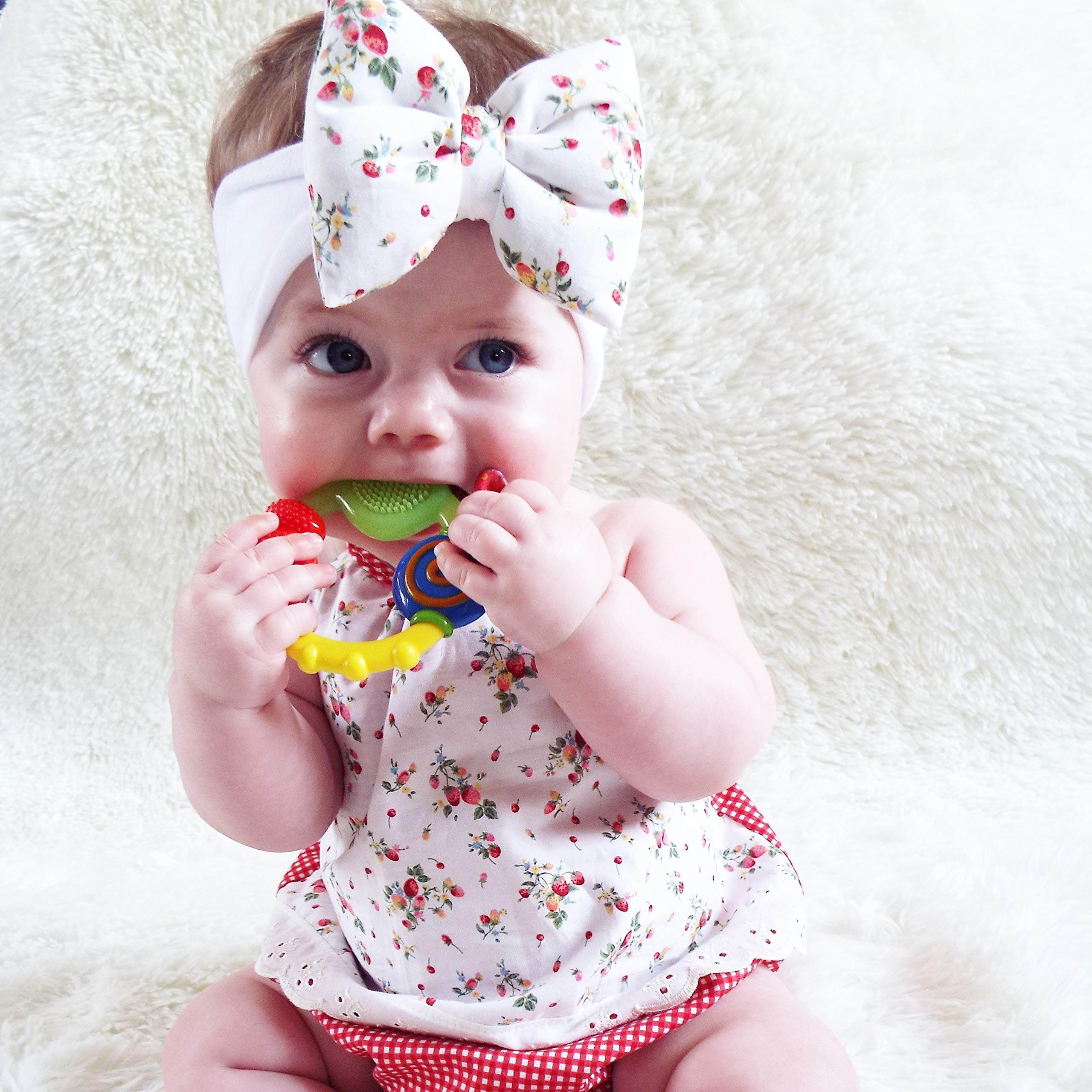 Wacky Teething Ring, Multicolor (Pack of 16)
