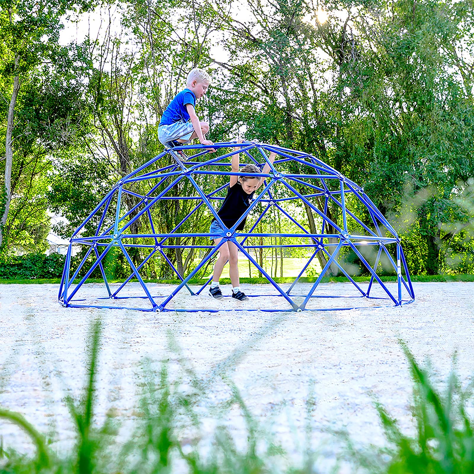ActivPlay 9’ Geo Dome Climber, APGD9B, Blue