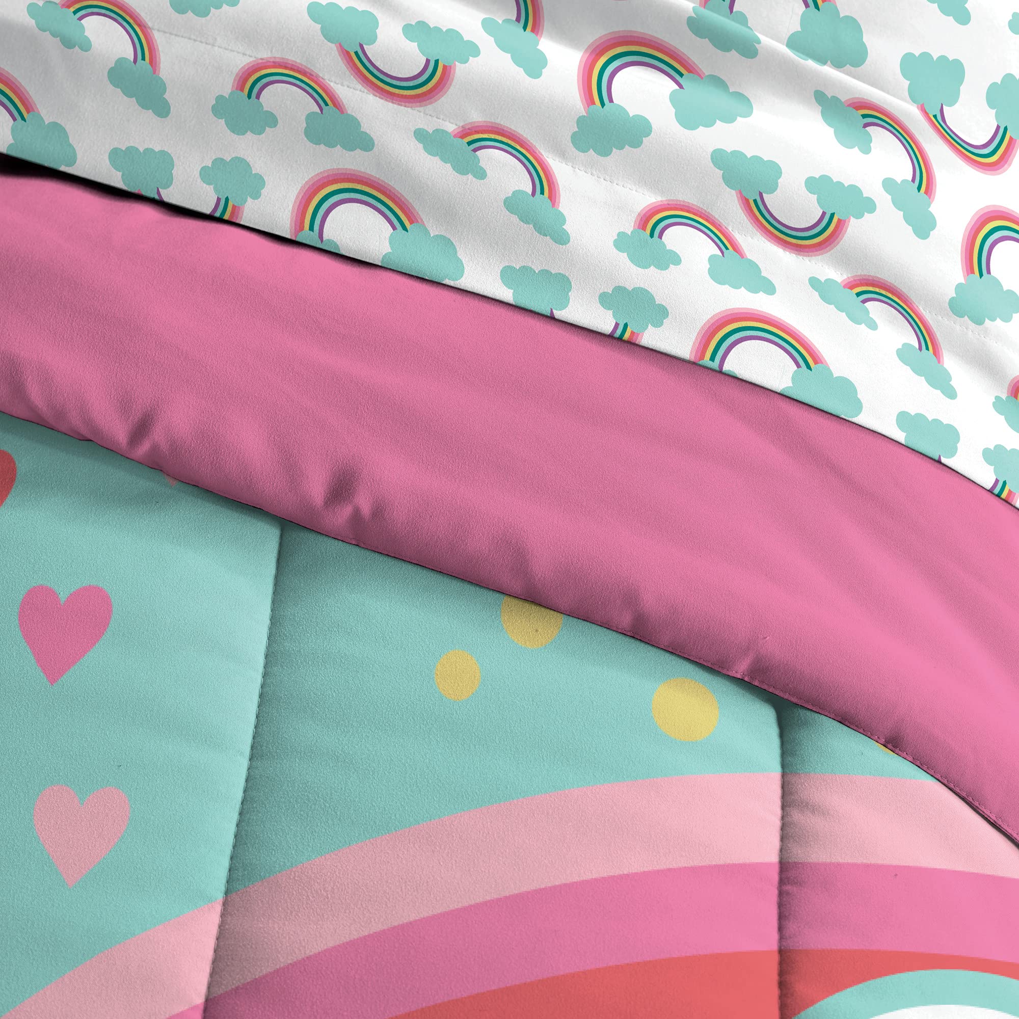 Kids 5-Piece Complete Bed Set Easy-Wash Super Soft Microfiber