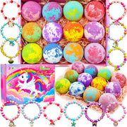 Bath Bombs for Girls Kids with Toys Surprise Jewelry Inside Gift for Girls