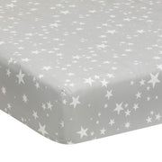 Milky Way Space Galaxy 4-Piece Baby Nursery Crib Bedding Set - Blue/Gray
