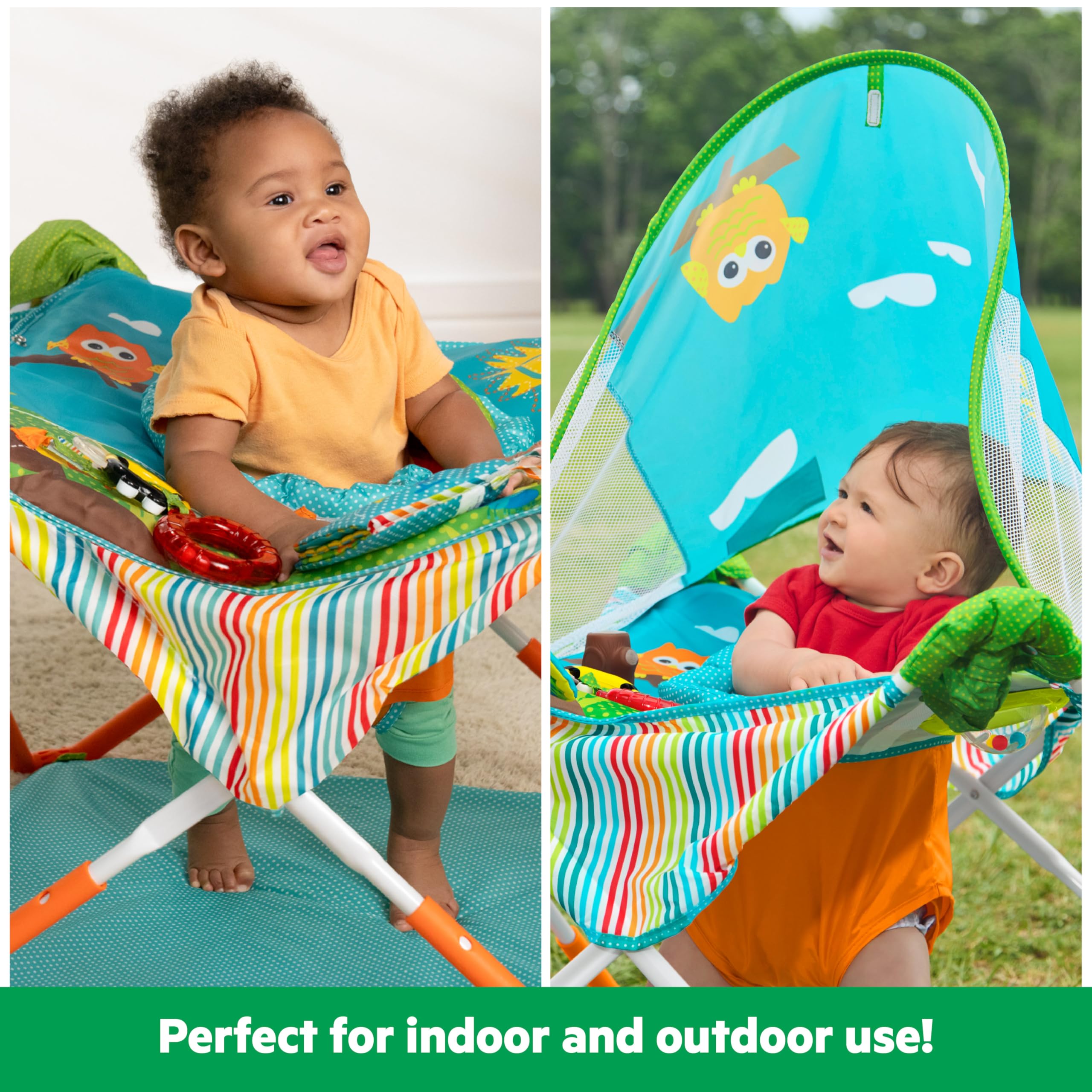 Portable Baby Activity Jumper with Canopy