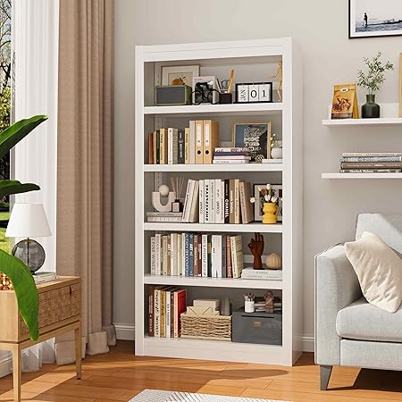 White Garage Shelving, 5 Tier Adjustable Shelving Units
