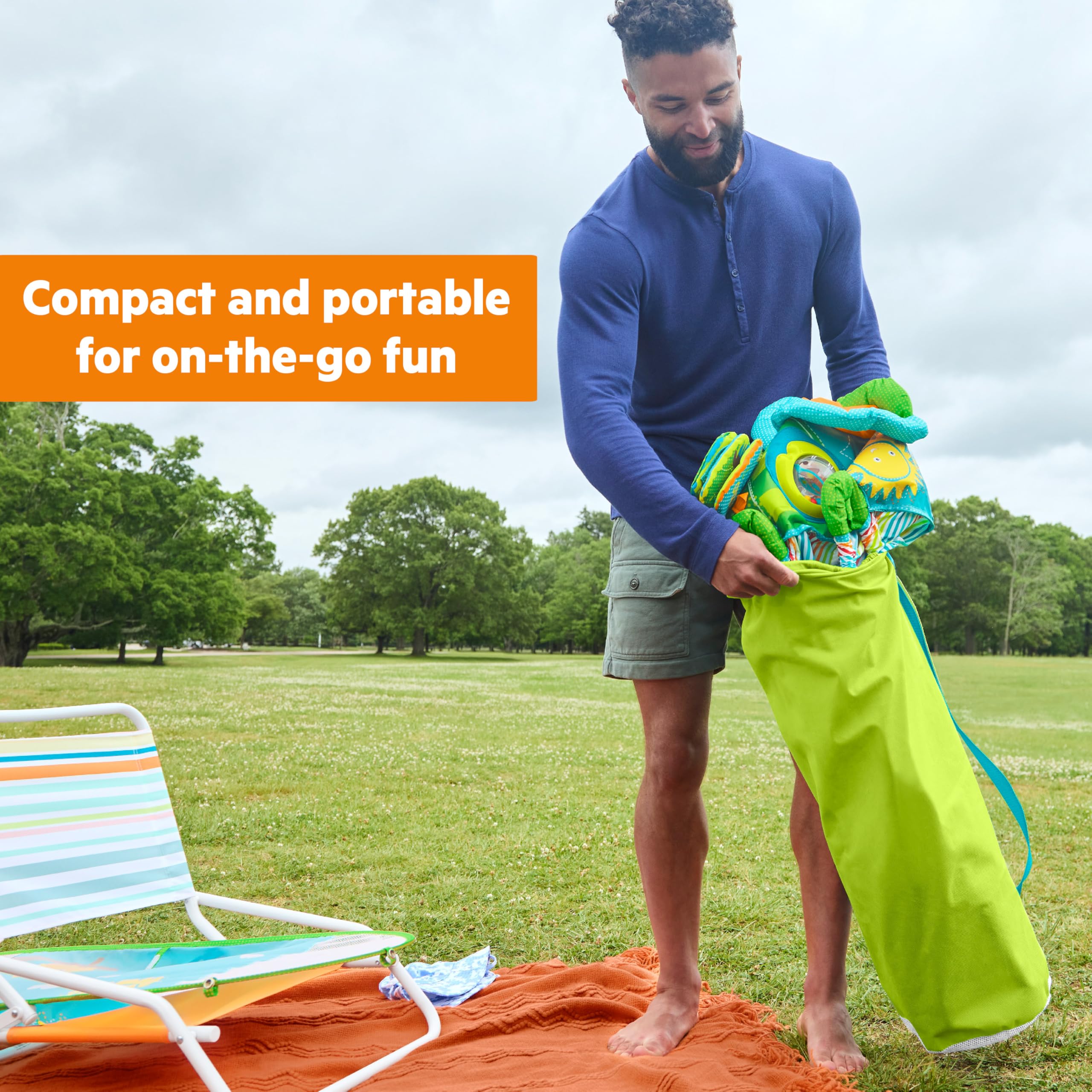 Portable Baby Activity Jumper with Canopy