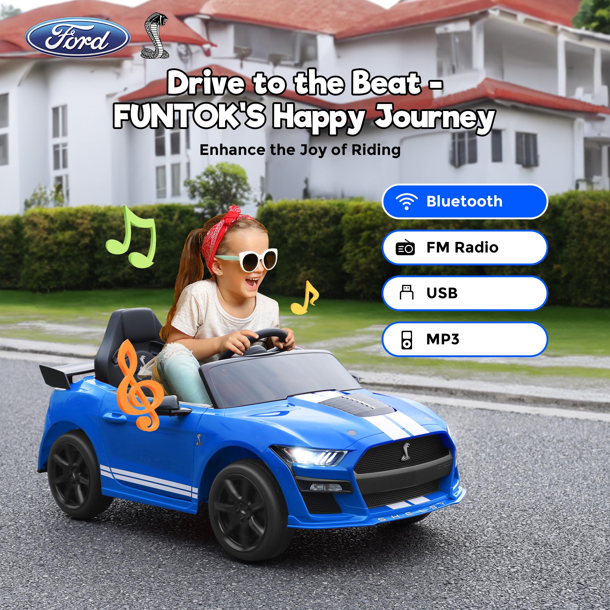 12V Electric Ride-On Car for Kids with Remote Control