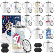 12 Pack 12 oz Sublimation Sippy Cups and 8 Pack 20 oz Sublimation Water Bottle