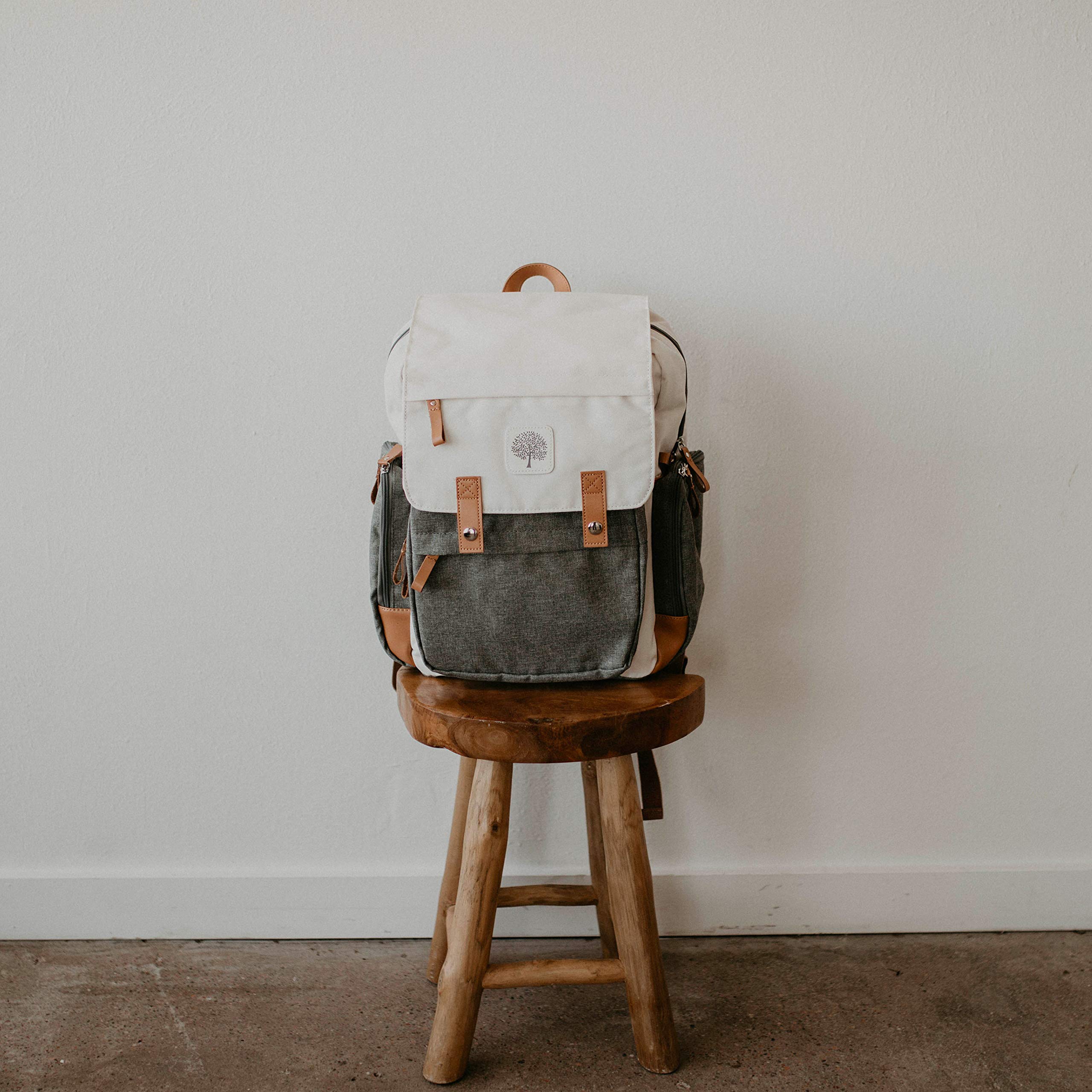 Baby Diaper Backpack - Large Diaper Bag with Insulated Pockets