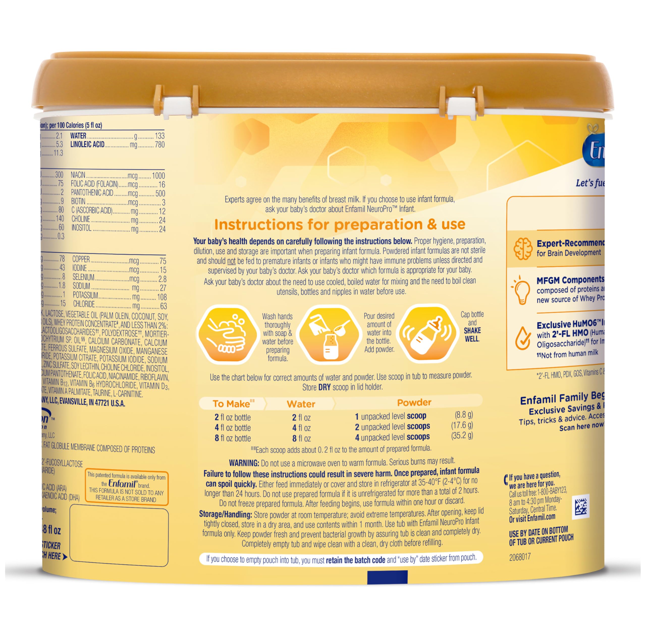 NeuroPro Baby Formula, MFGM* 5-Year Benefit, Expert-Recommended Brain-Building