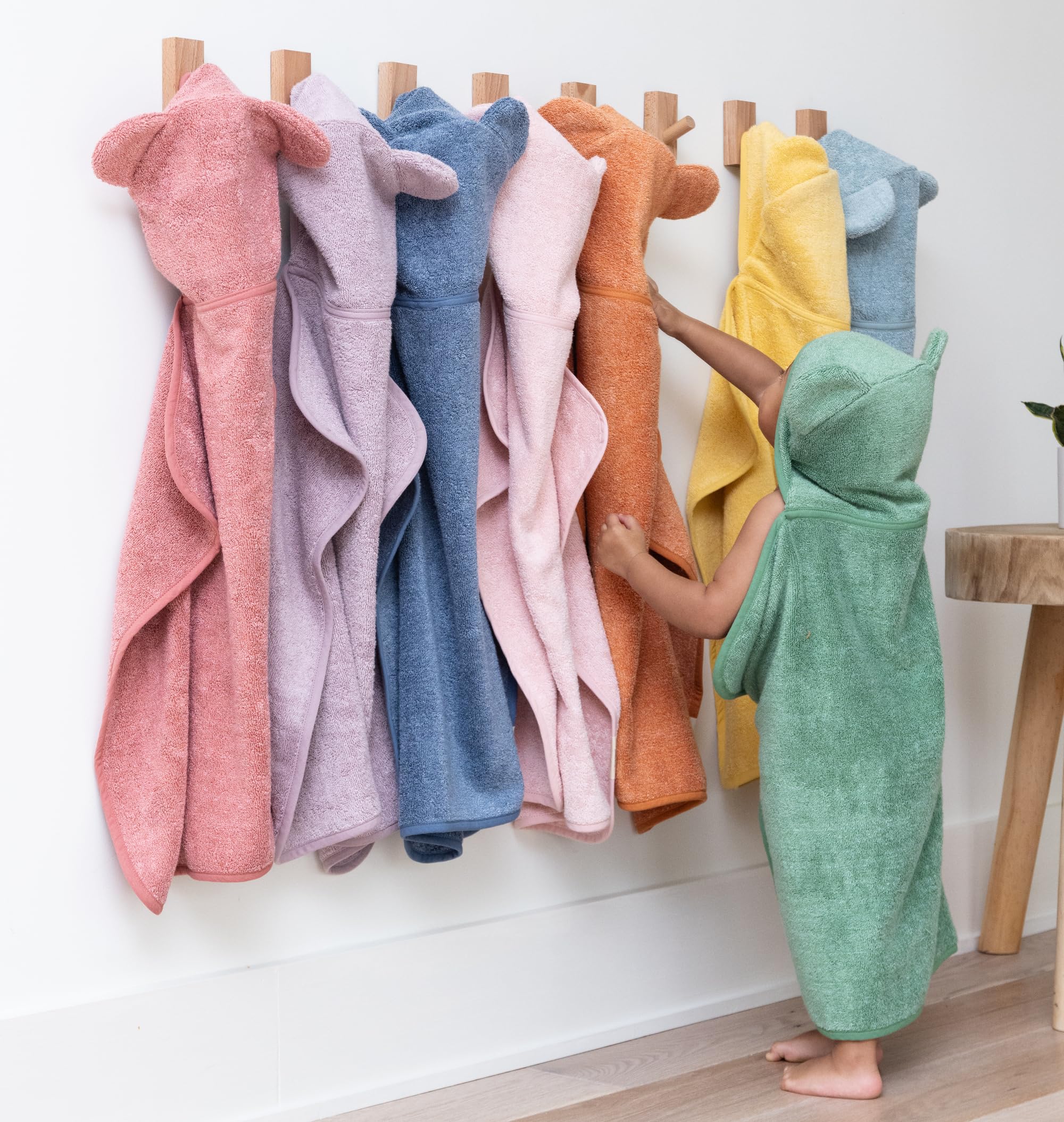 Baby Bath Towel and Wash Mitt Set – Soft Absorbent Hooded