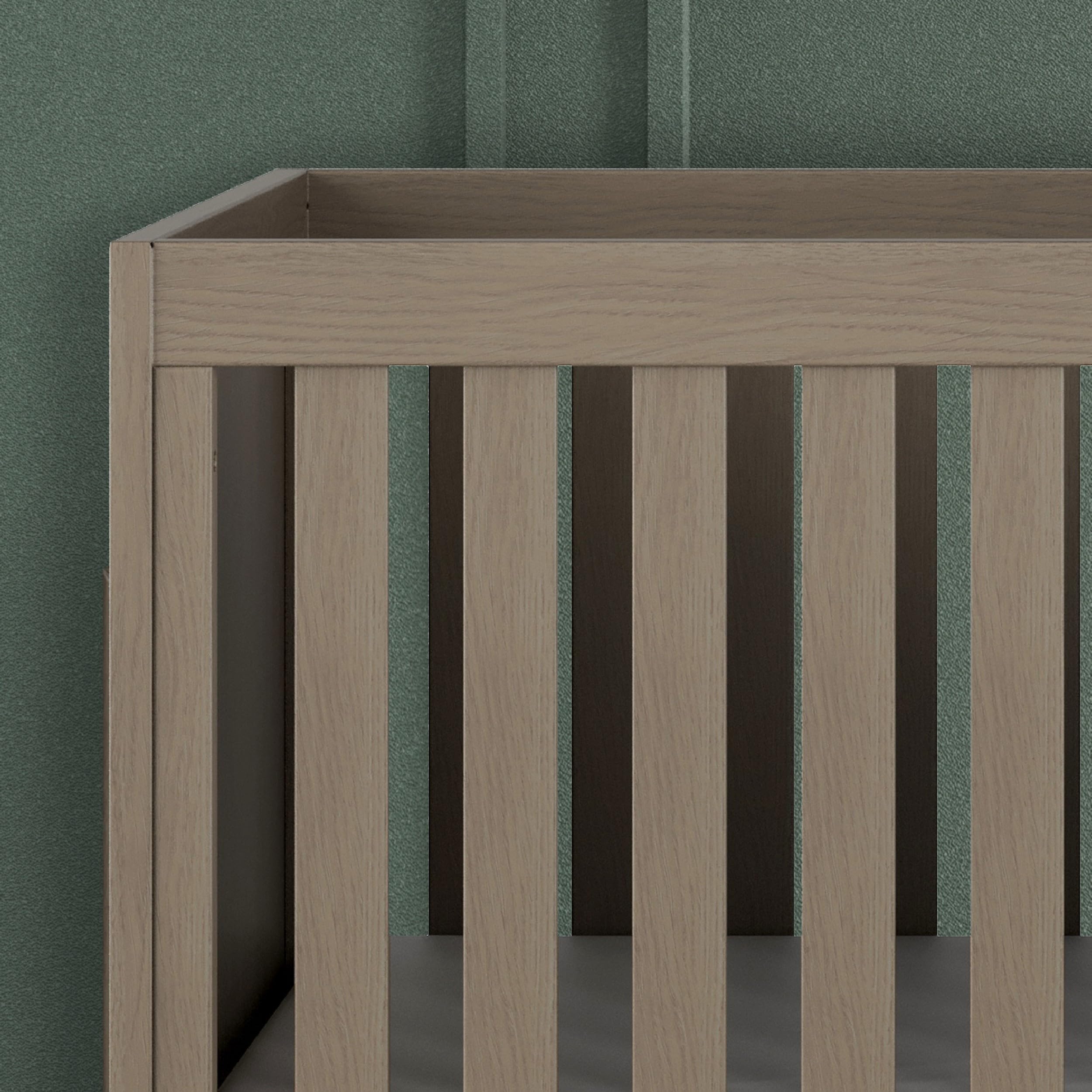 Kieran Euro 2-Piece Nursery Set with 3-in-1 Convertible Crib and Double Dresser