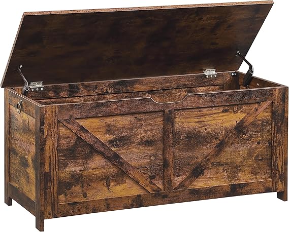 Storage Bench, Toy Chest, Storage Chest with U-Shaped
