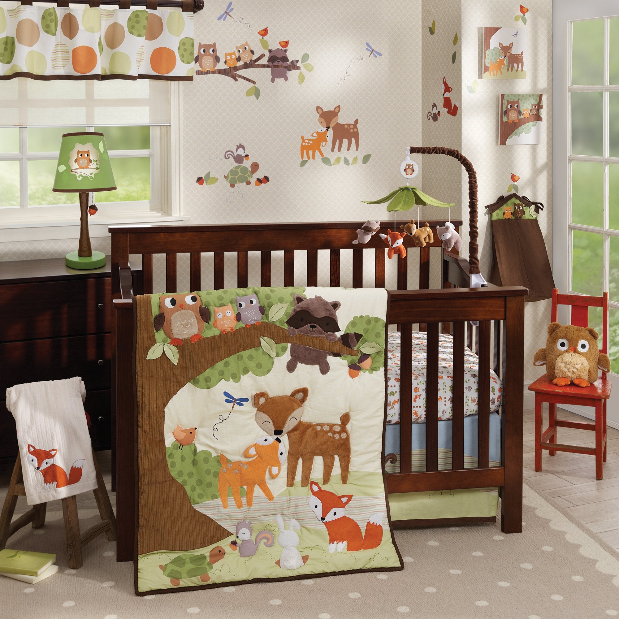Woodland Tales Multicolor Forest Animals Musical Baby Crib Mobile