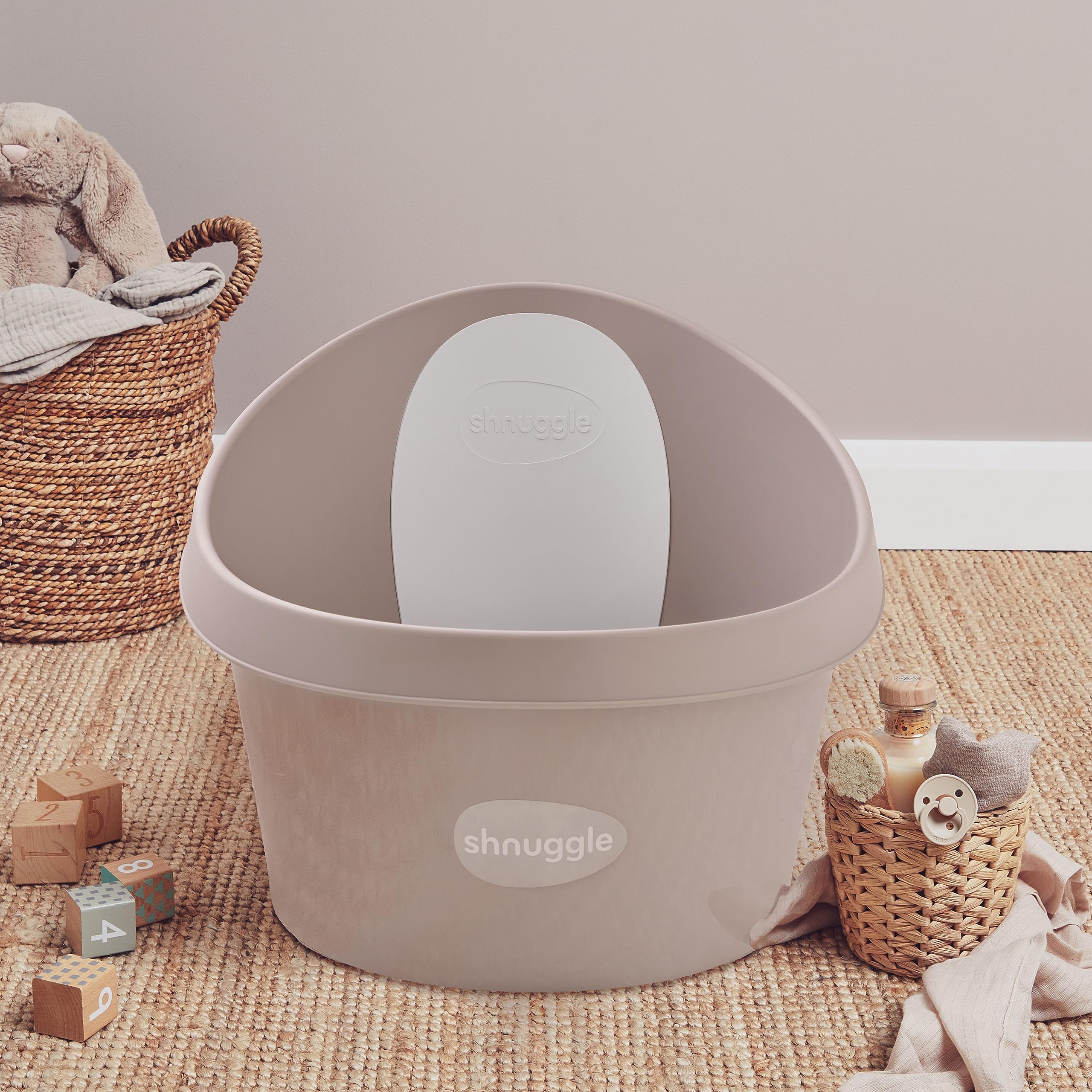 Toddler Bath Tub with Foam Backrest and Anti-Slip Surface
