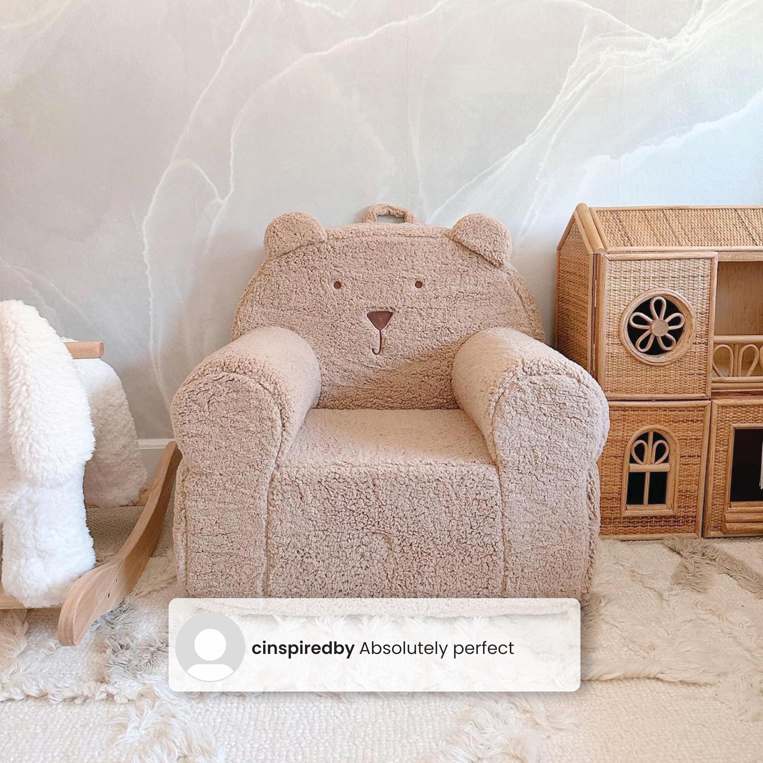 Sherpa Bear Chair for Kids