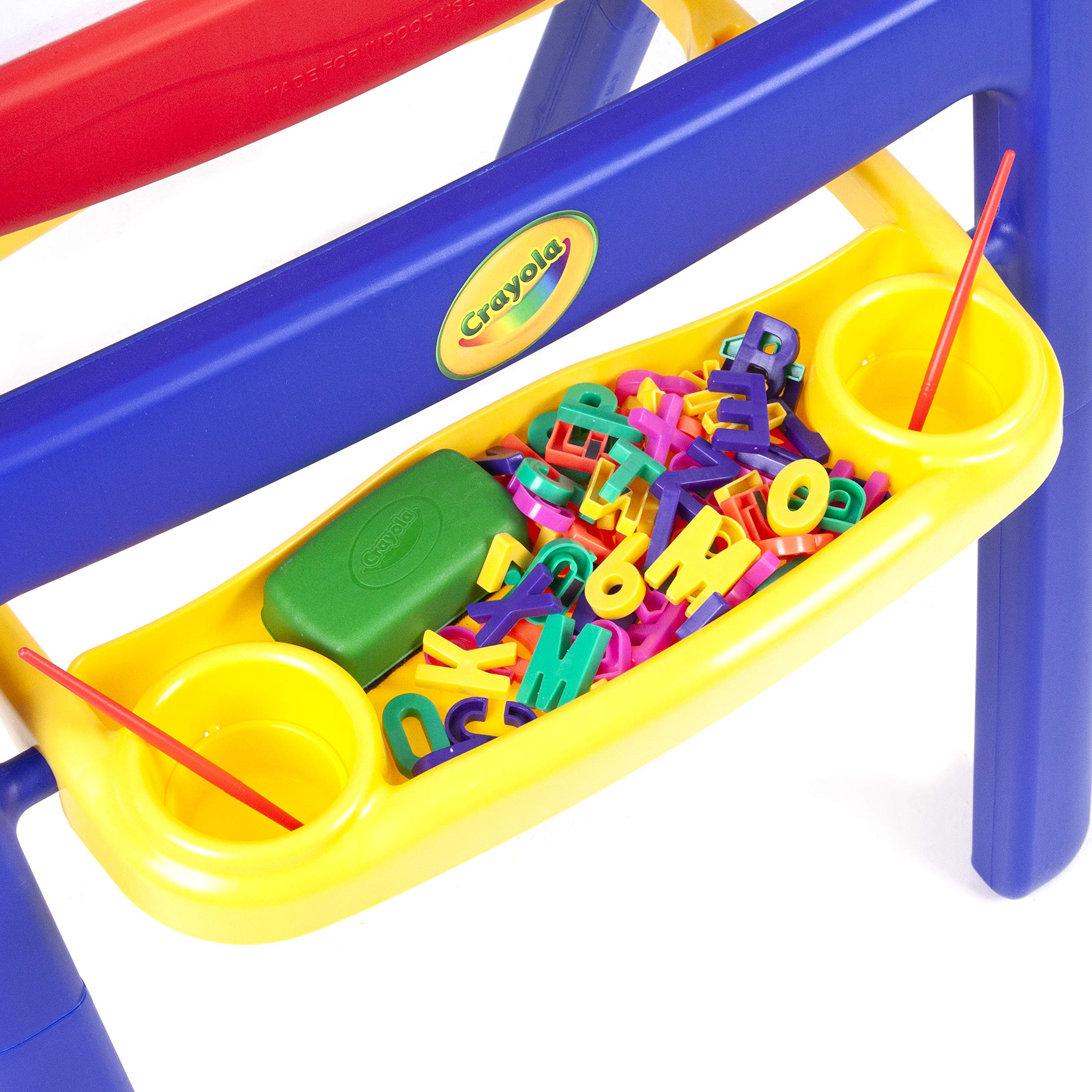 2-Sided Easel, Dry Erase Board & Chalkboard, Ideal for Arts & Crafts