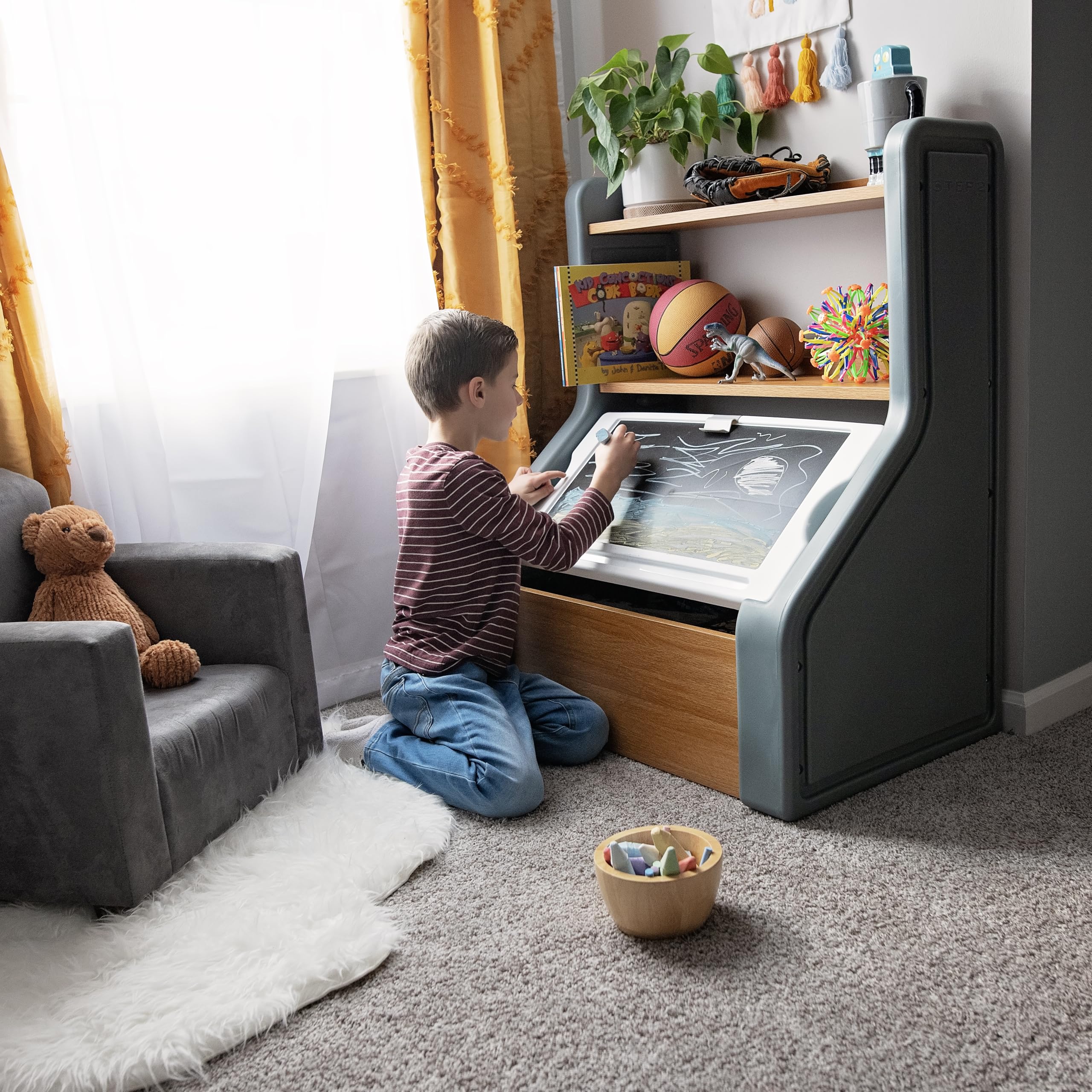 Harmony Toy Storage Box with Chalkboard
