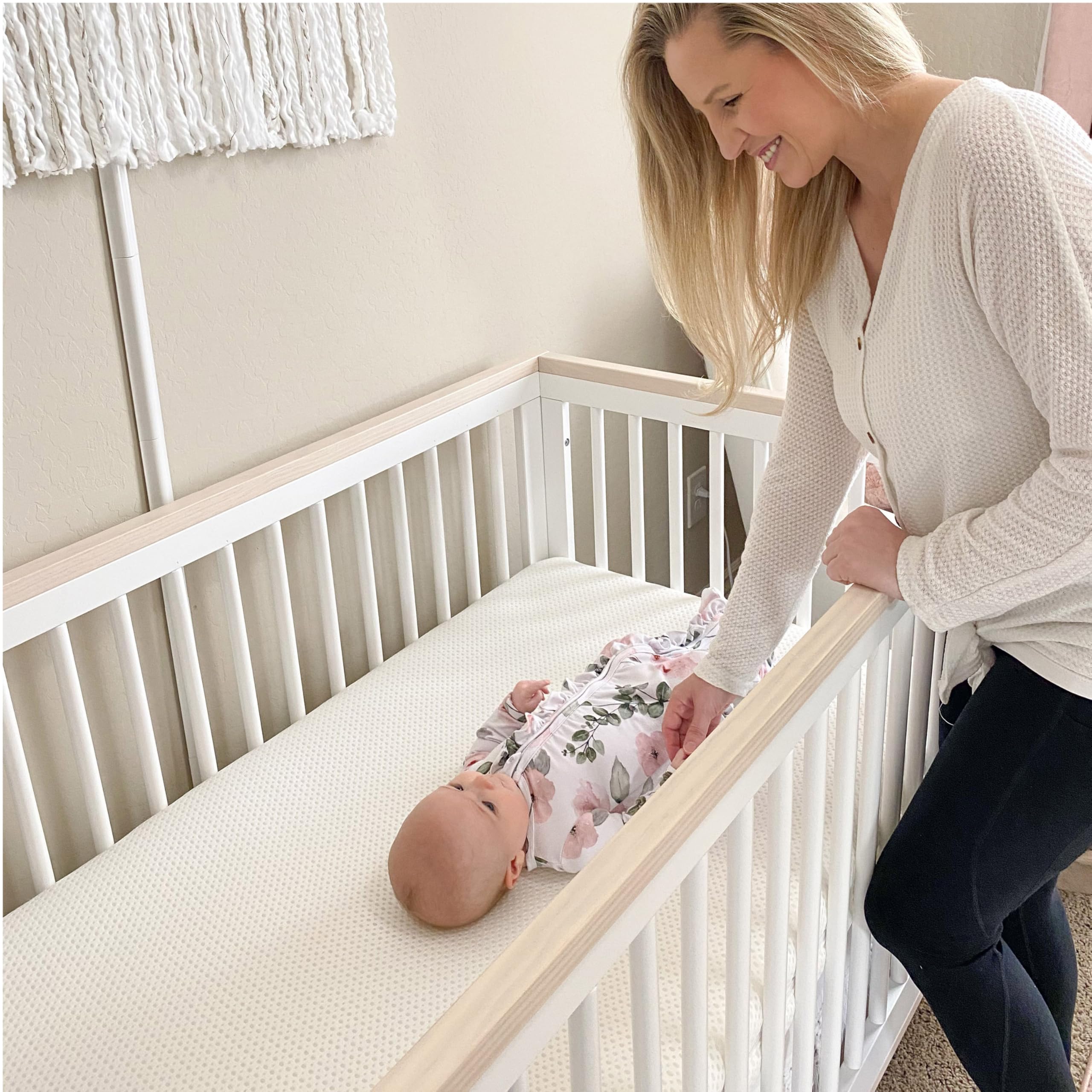 Breathable Washable Crib Mattress with Firm Support