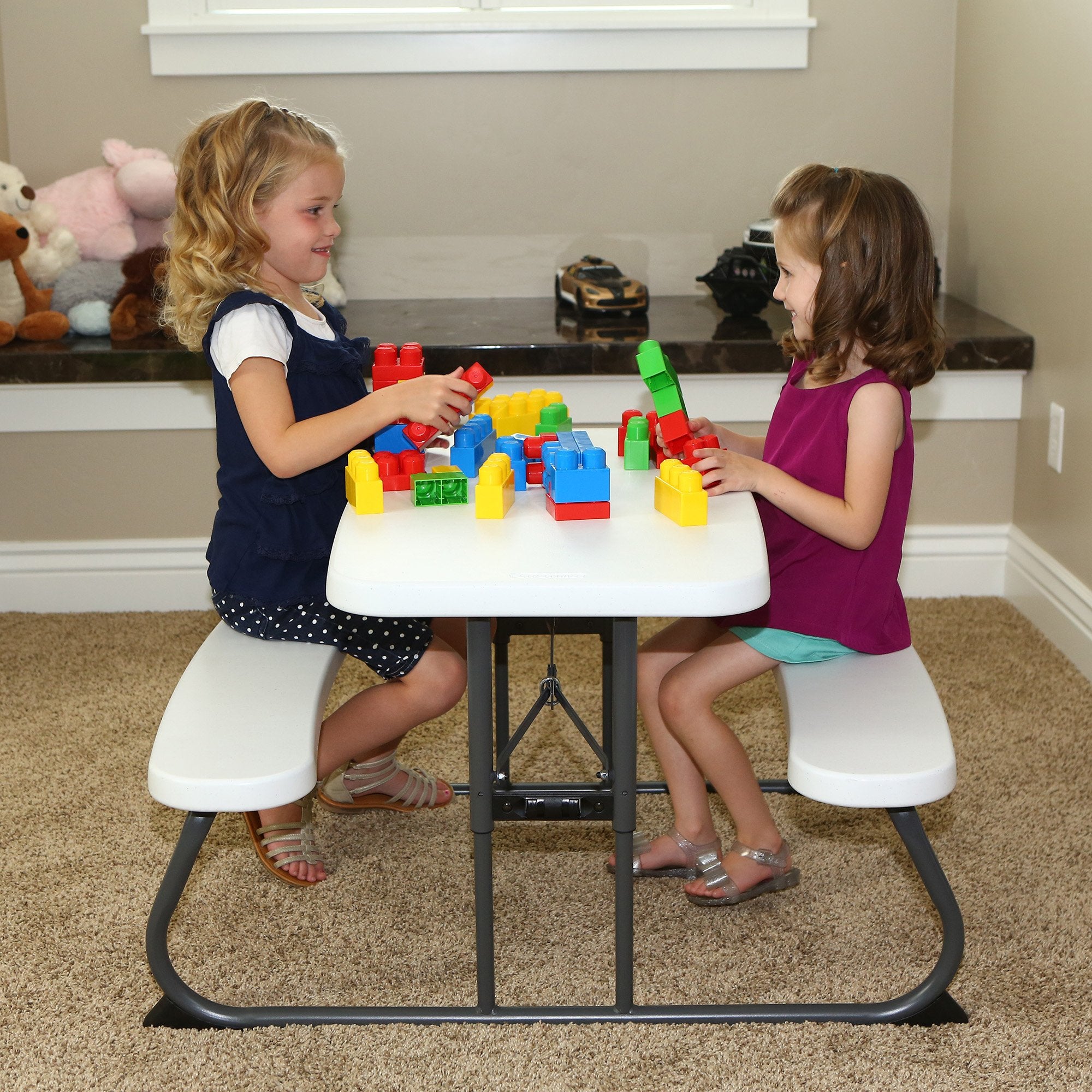 Kids Picnic Table White