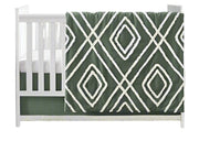 4-Piece Baby Crib Bedding Set (Boho Chic) for Boys or Girls