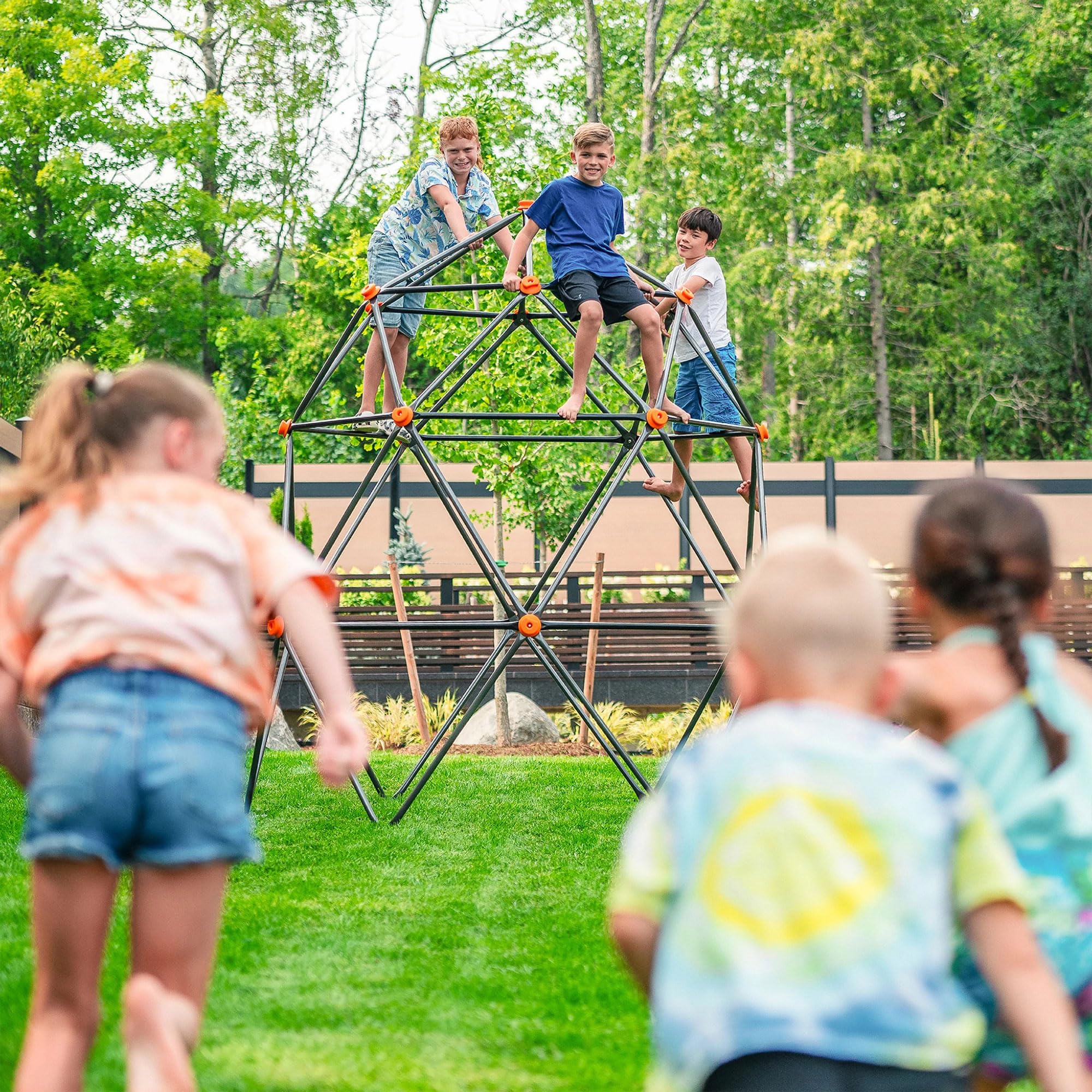 Climbing Dome Outdoor Play Structure 7.5ft Metal Playground Equipment