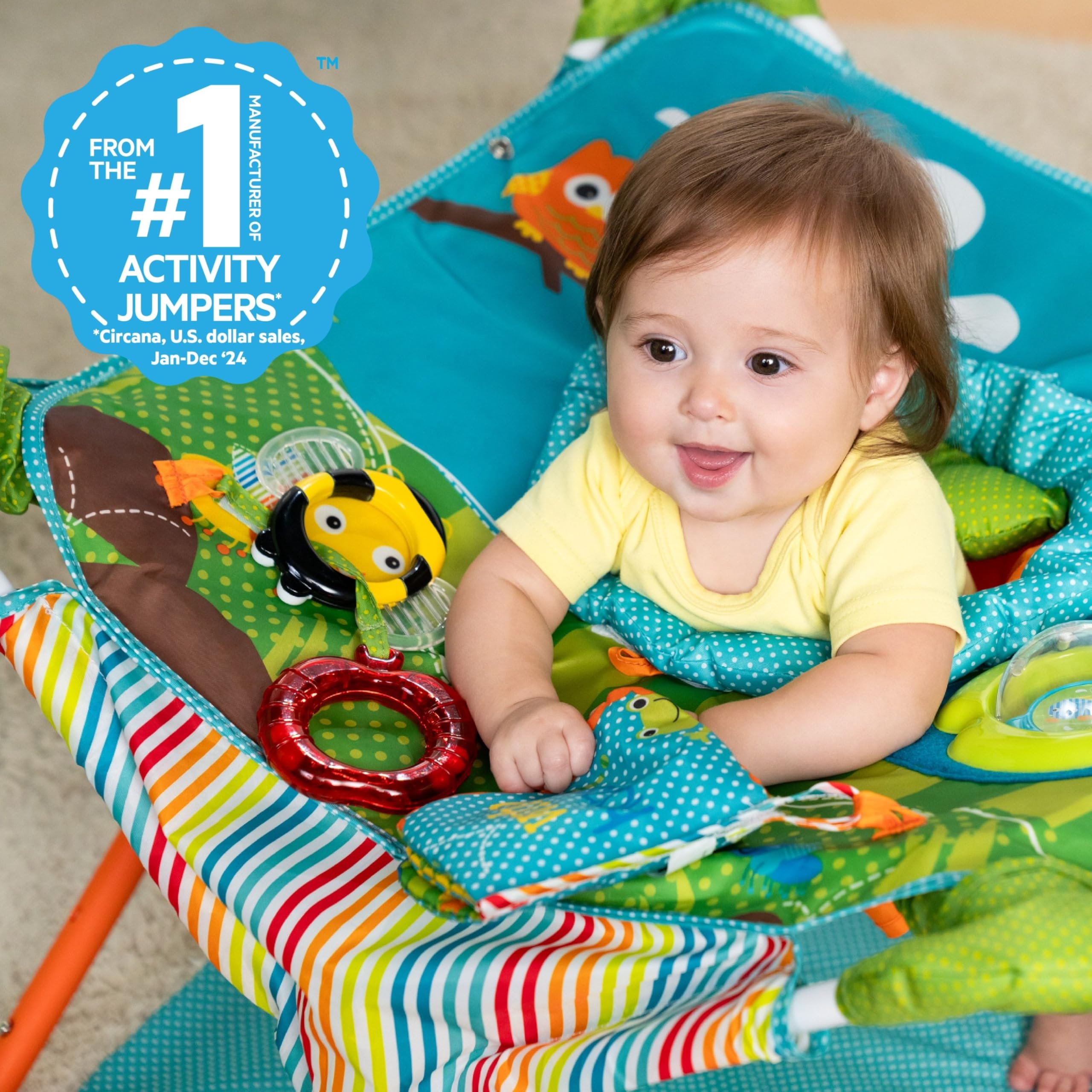 Portable Baby Activity Jumper with Canopy