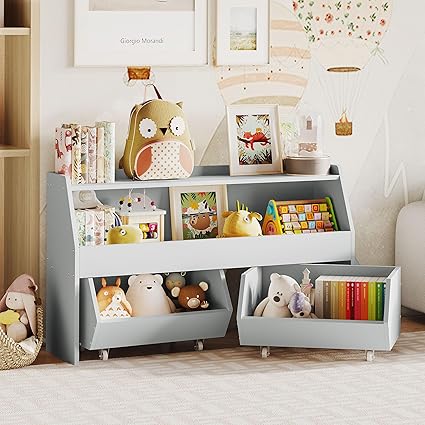 Toy Storage Organizer for Kids, Toy Storage Cabinet with Drawers