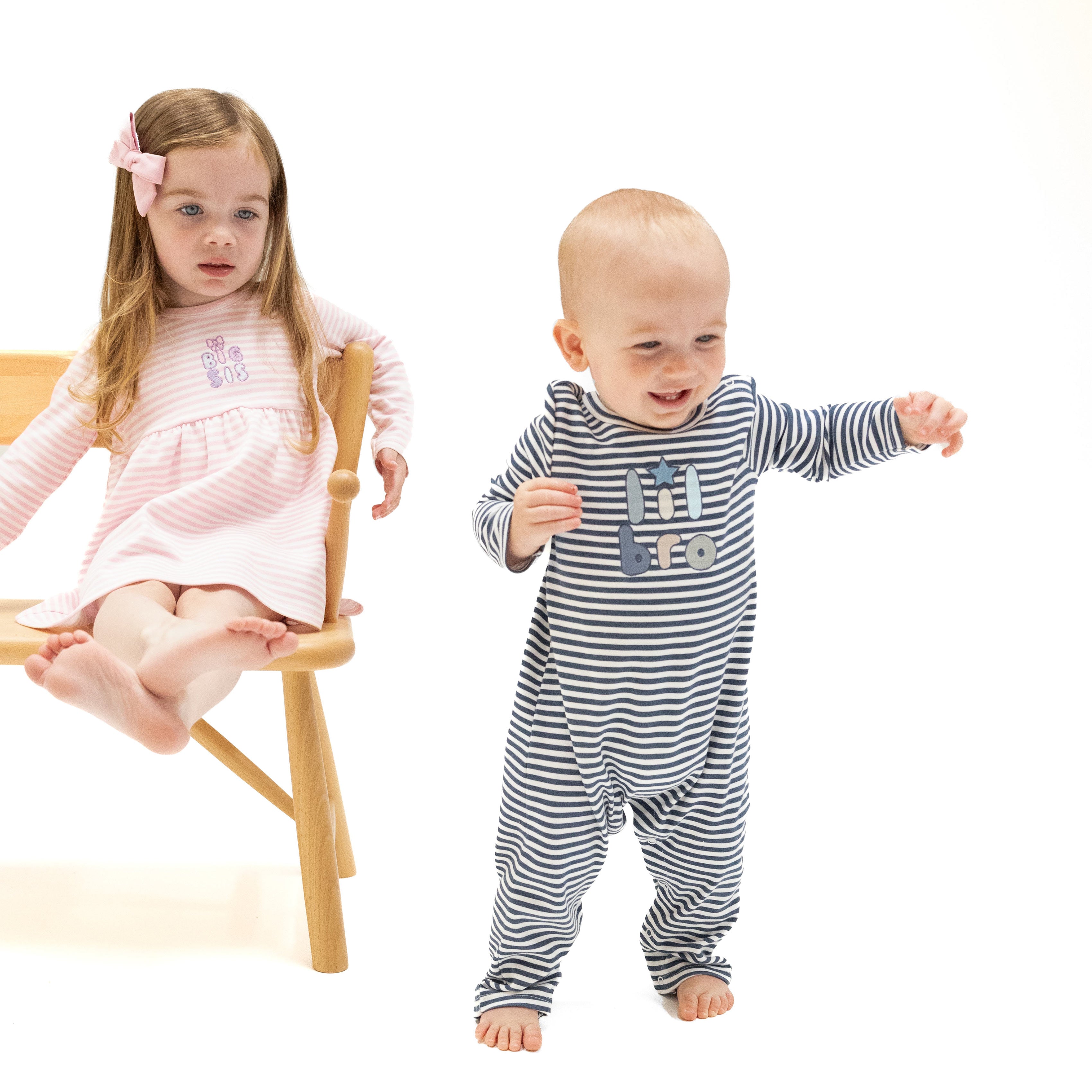 Lil Bro - Long Sleeve Snap Shoulder Romper