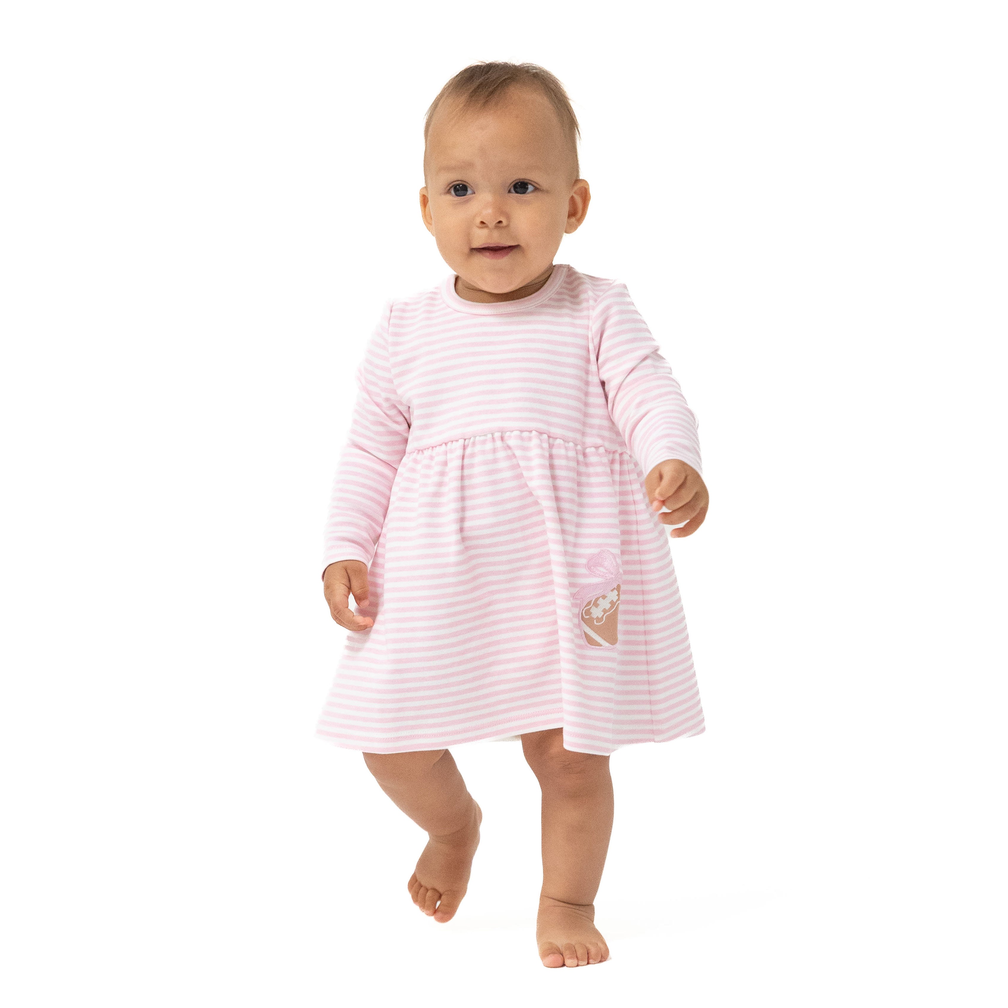 Football Stripes - Long Sleeve Play Dress
