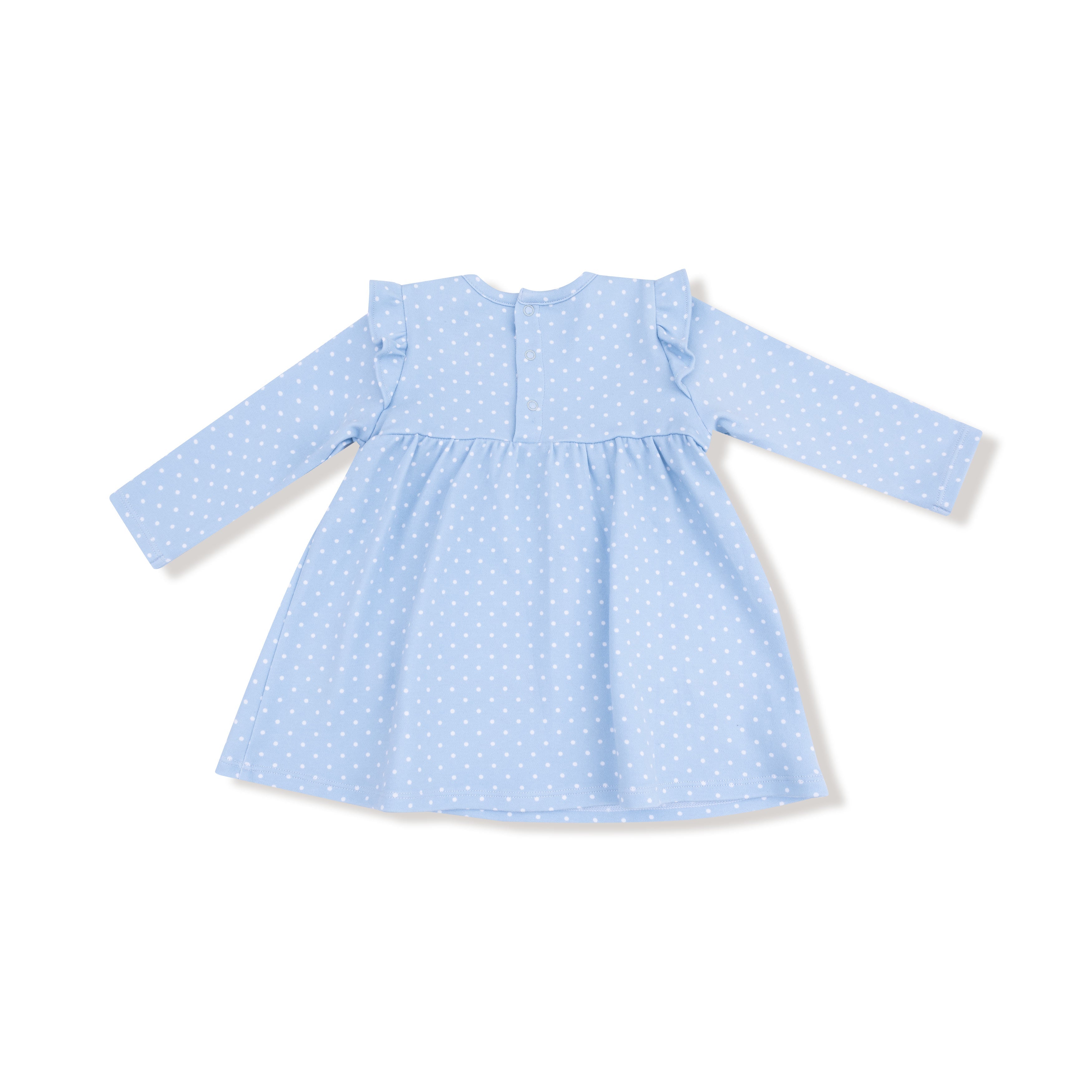 Painterly Mushrooms - Mushroom House Long Sleeve Dress with Bloomer