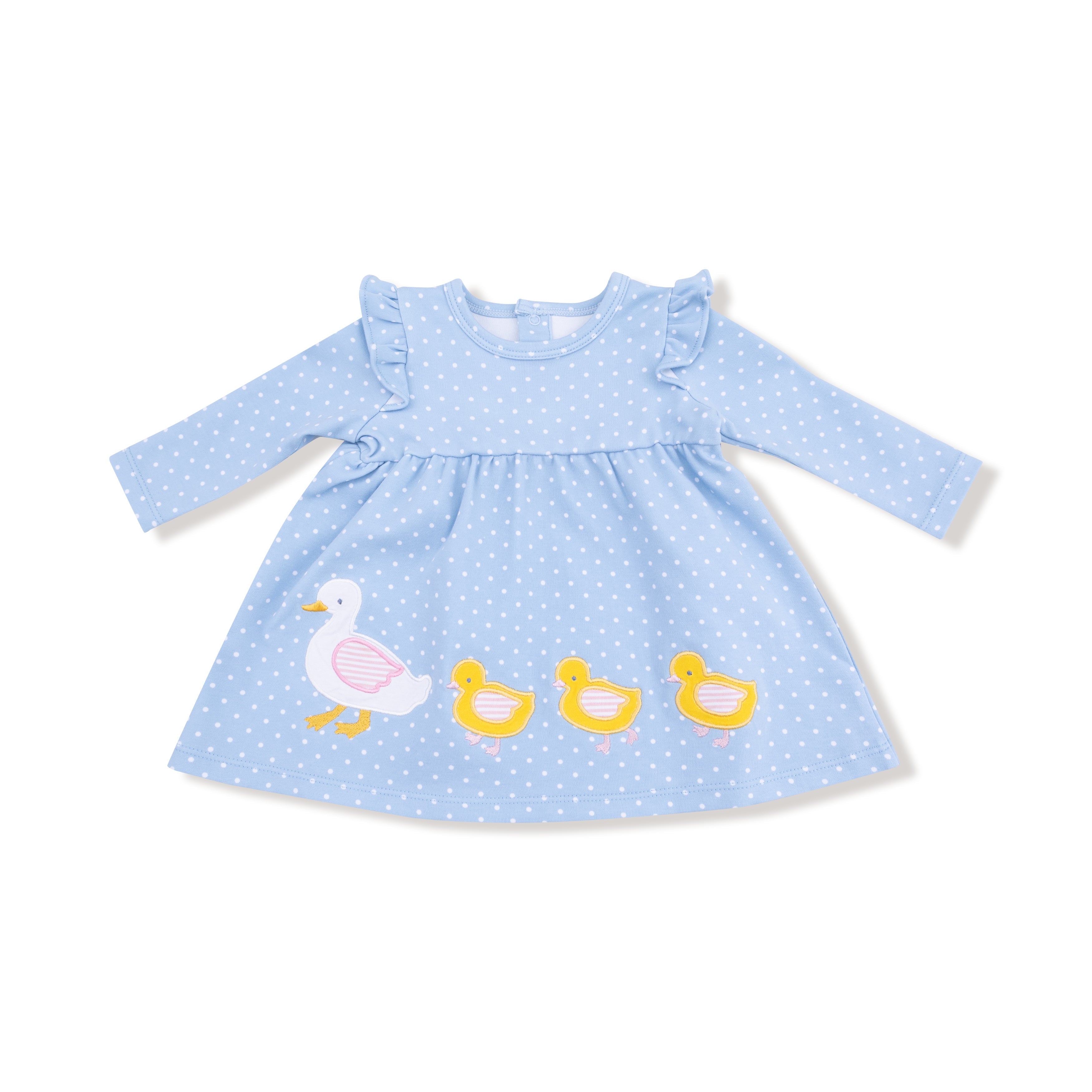 Fall Fruit Floral - Duck Family Long Sleeve Dress with Bloomer