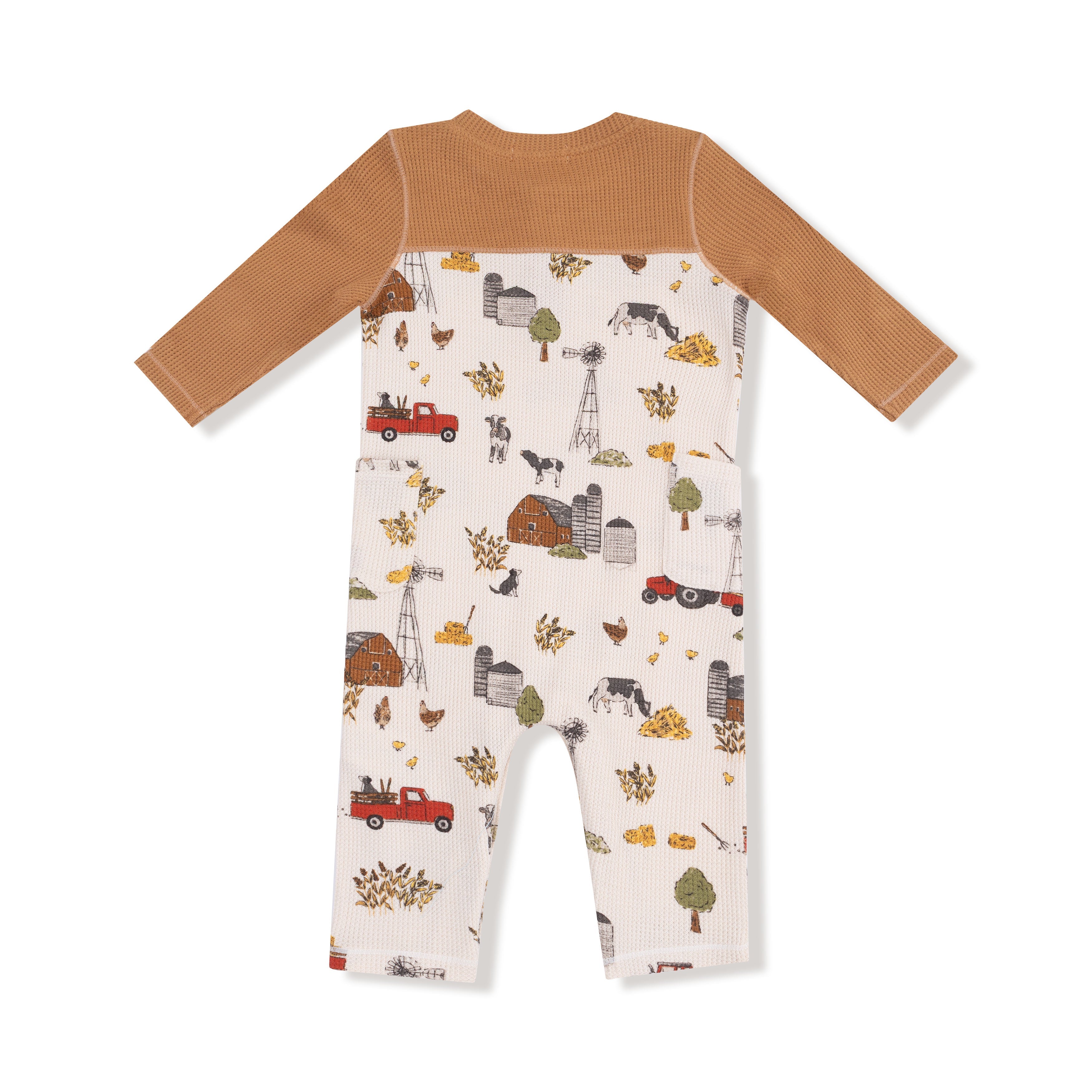 Hay Farmer - Romper with Contrast Sleeves