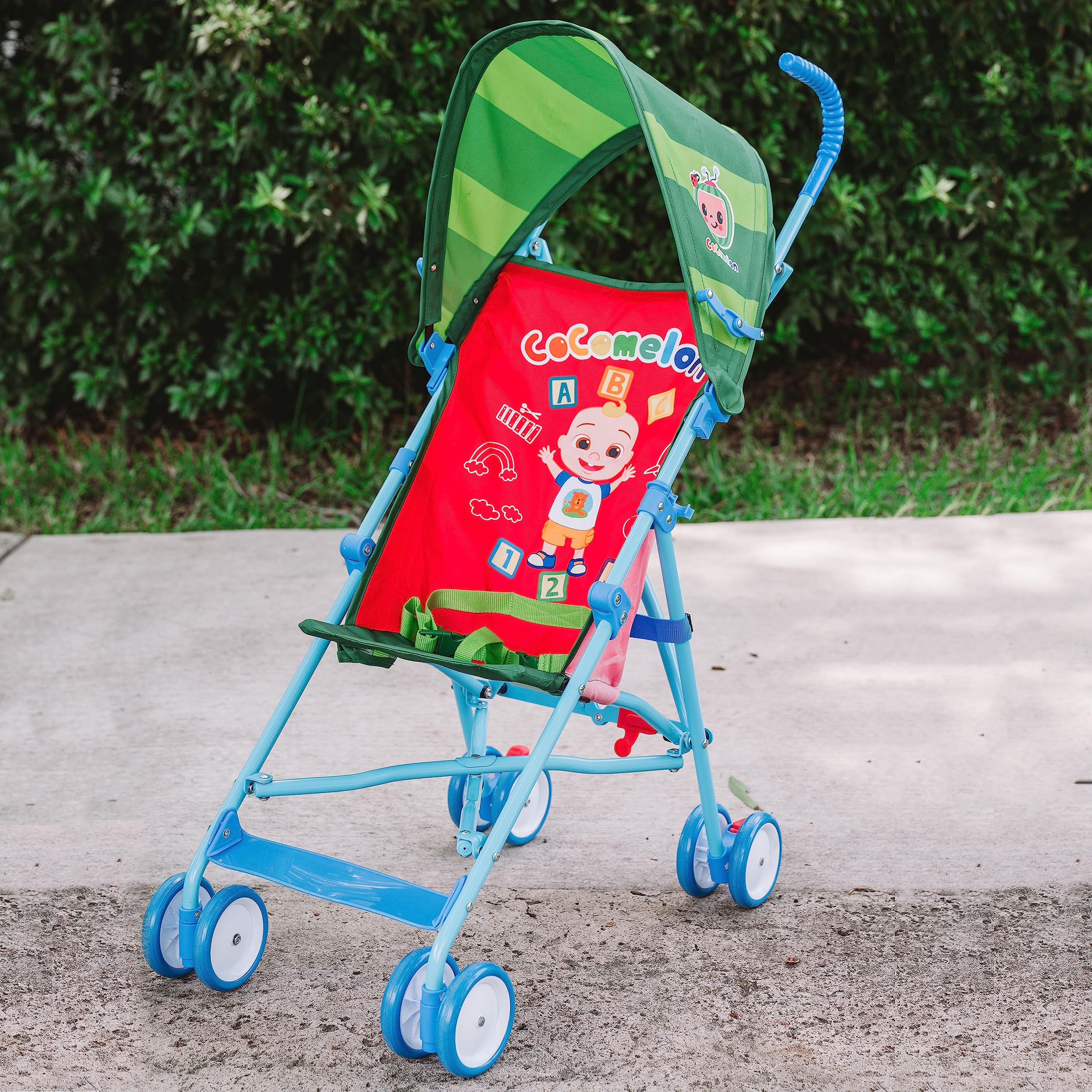 Umbrella Stroller with Canopy, Lightweight and Compact for Travel, 3D Stroller Red