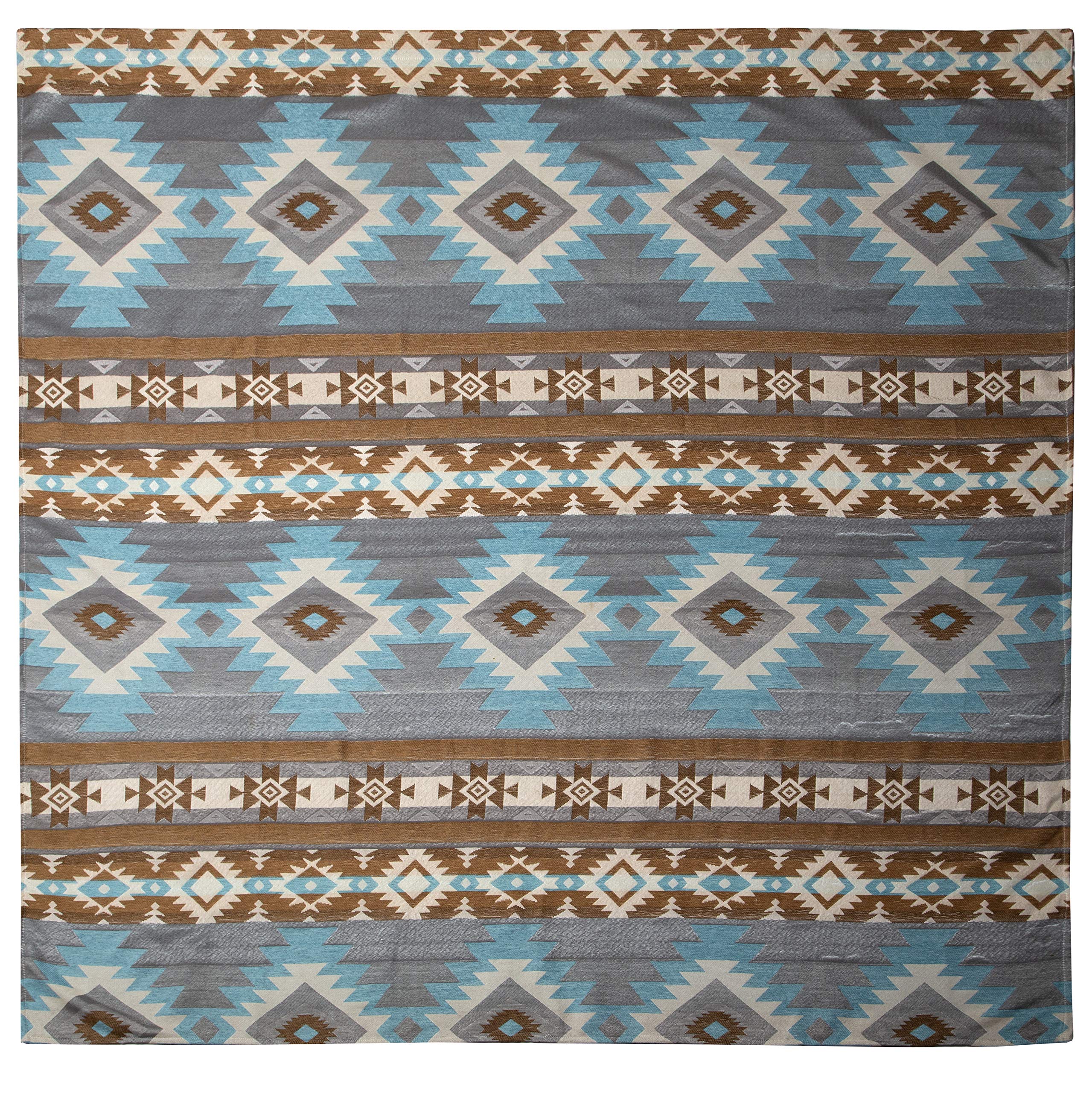 Carstens Mesa Daybreak Shower Curtain, Blue 72 inch x 72 inch