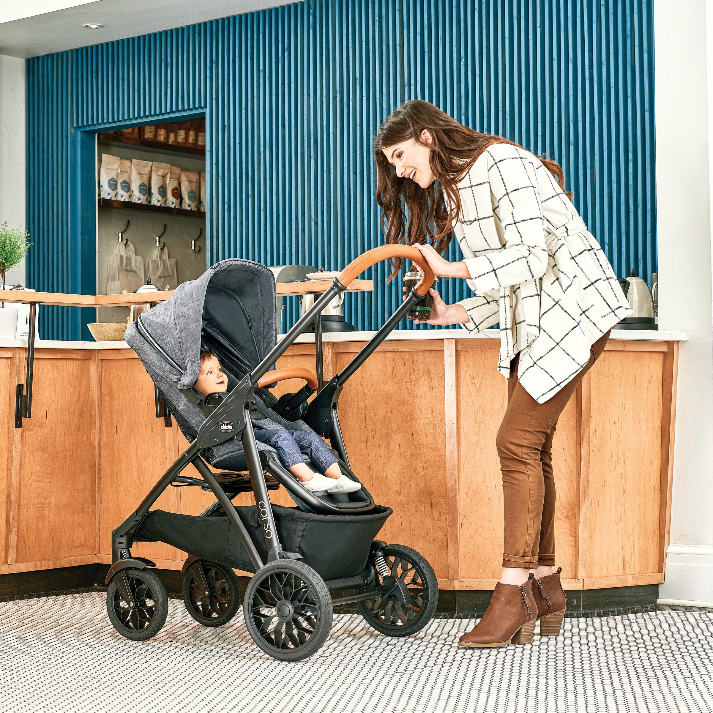 Corso LE Modular Travel System, Corso LE Stroller with KeyFit 35 Infant Car Seat and Base