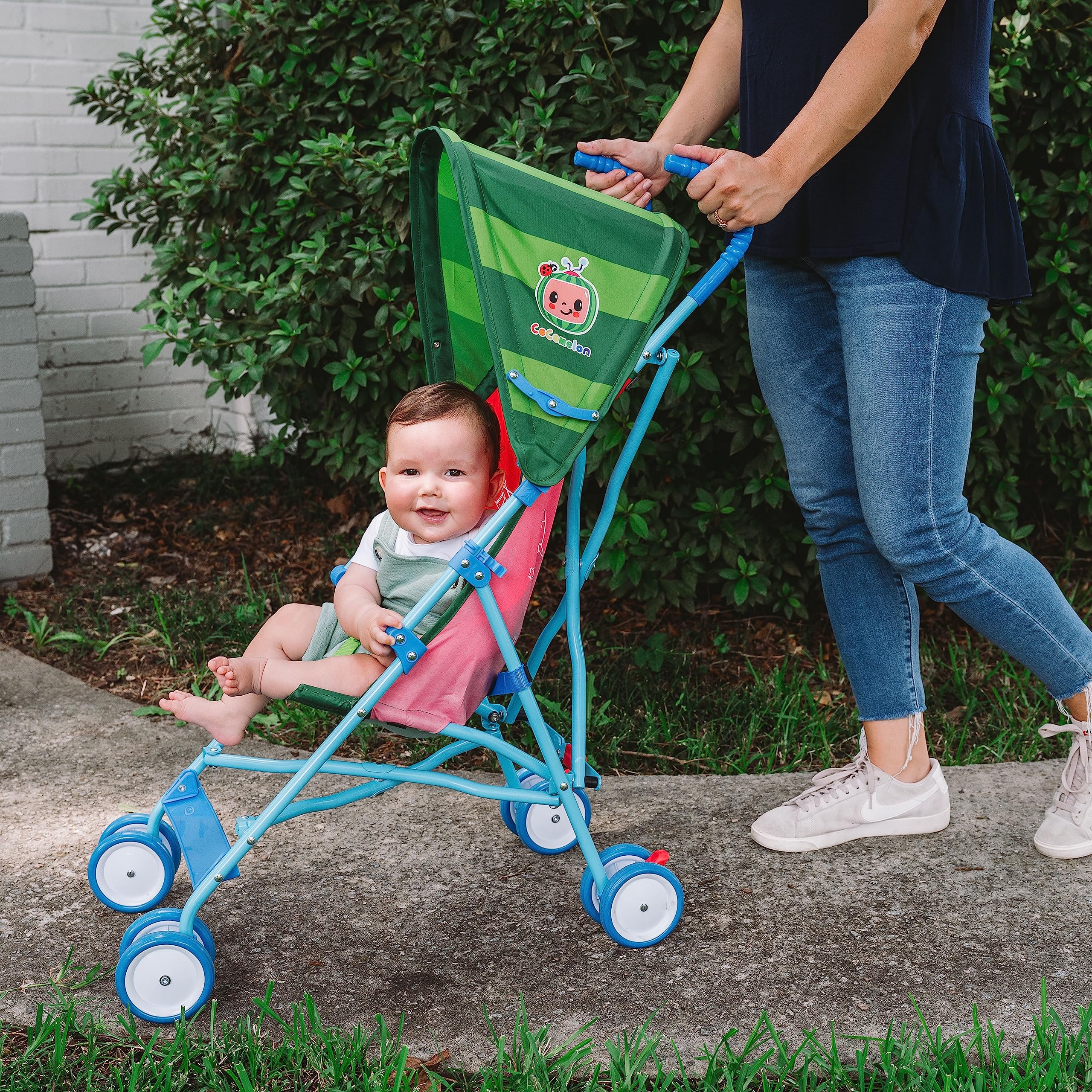 Umbrella Stroller with Canopy, Lightweight and Compact for Travel, 3D Stroller Red