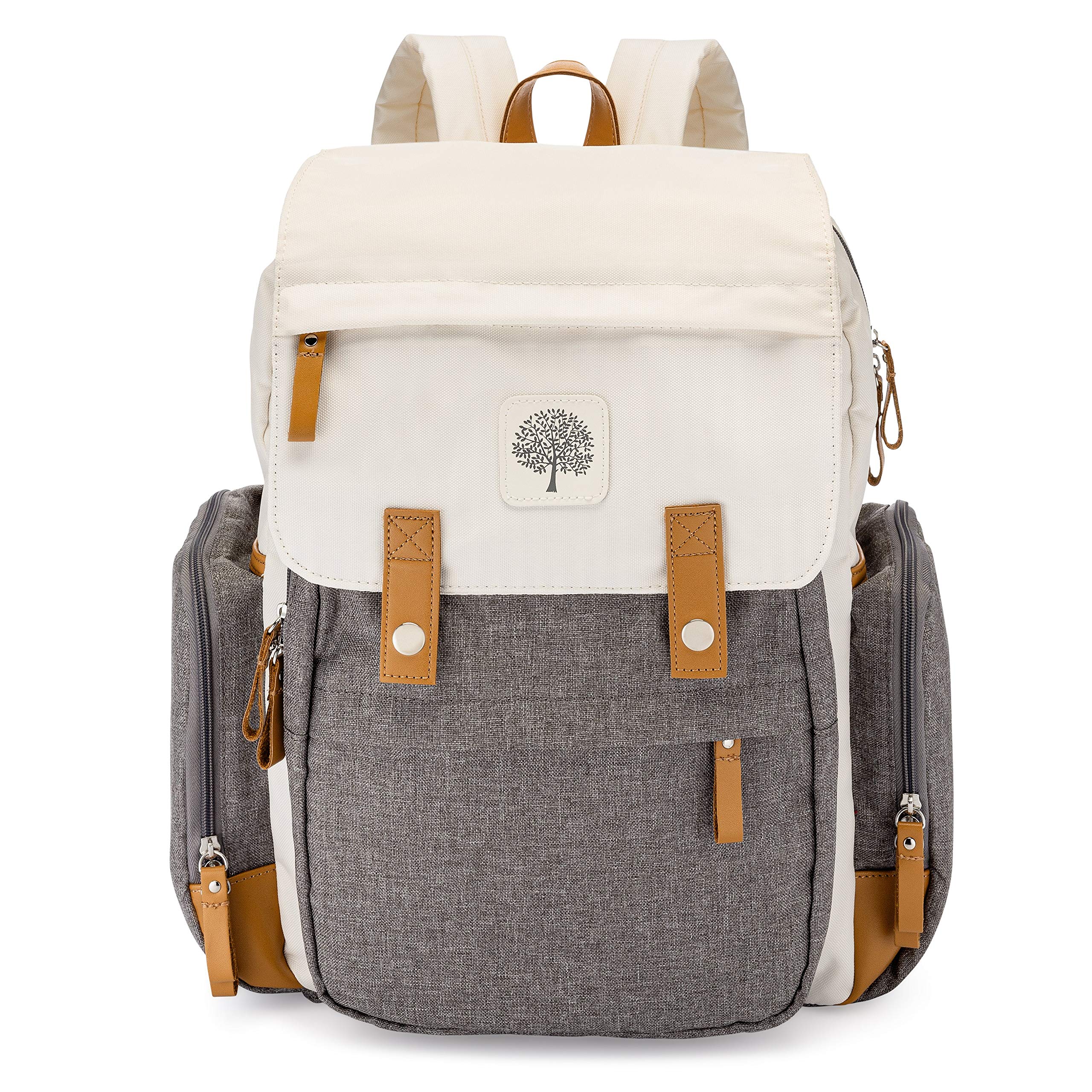 Baby Diaper Backpack - Large Diaper Bag with Insulated Pockets