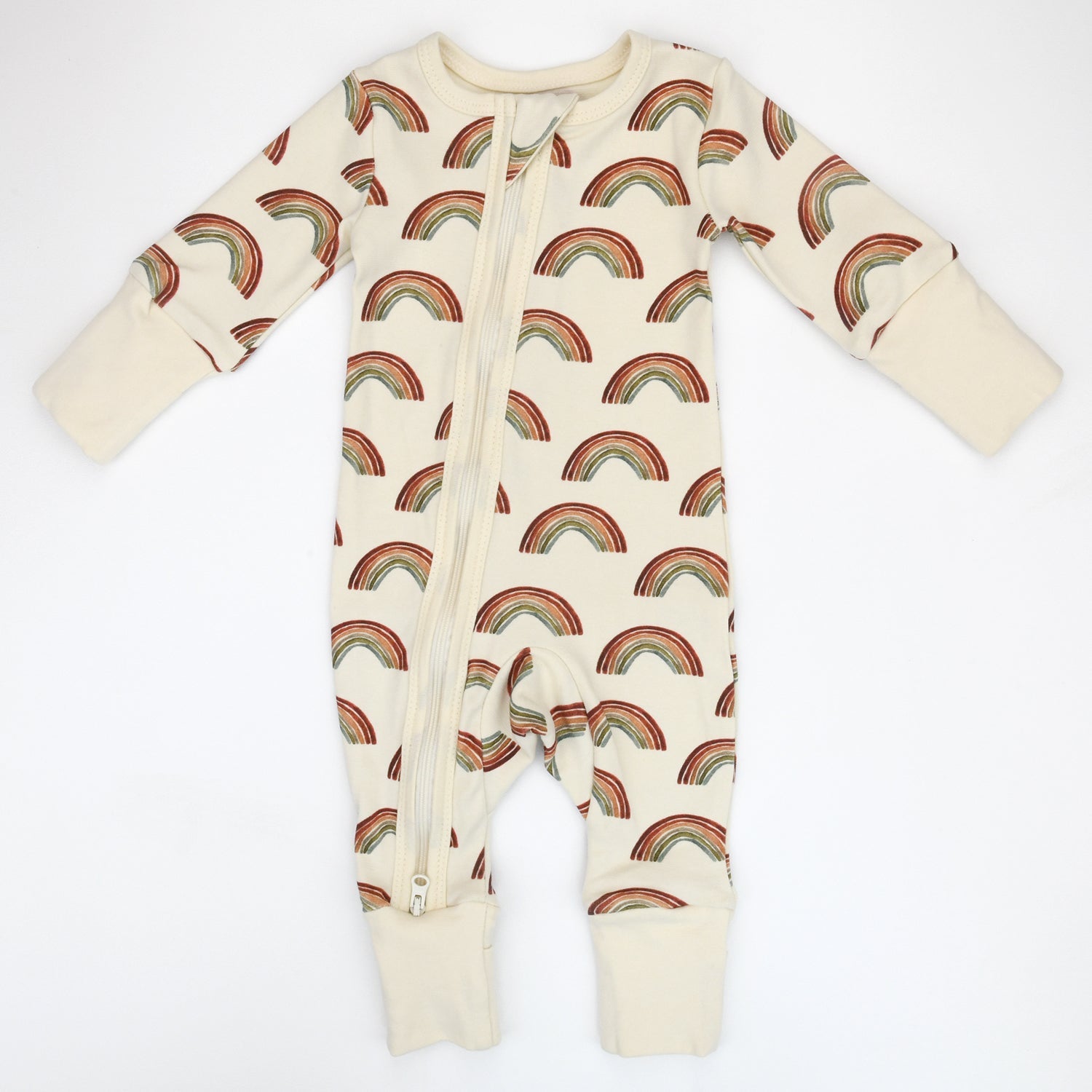 Organic Cotton Baby Pajamas 2-Way Zip Front Zipper Sleeper, August