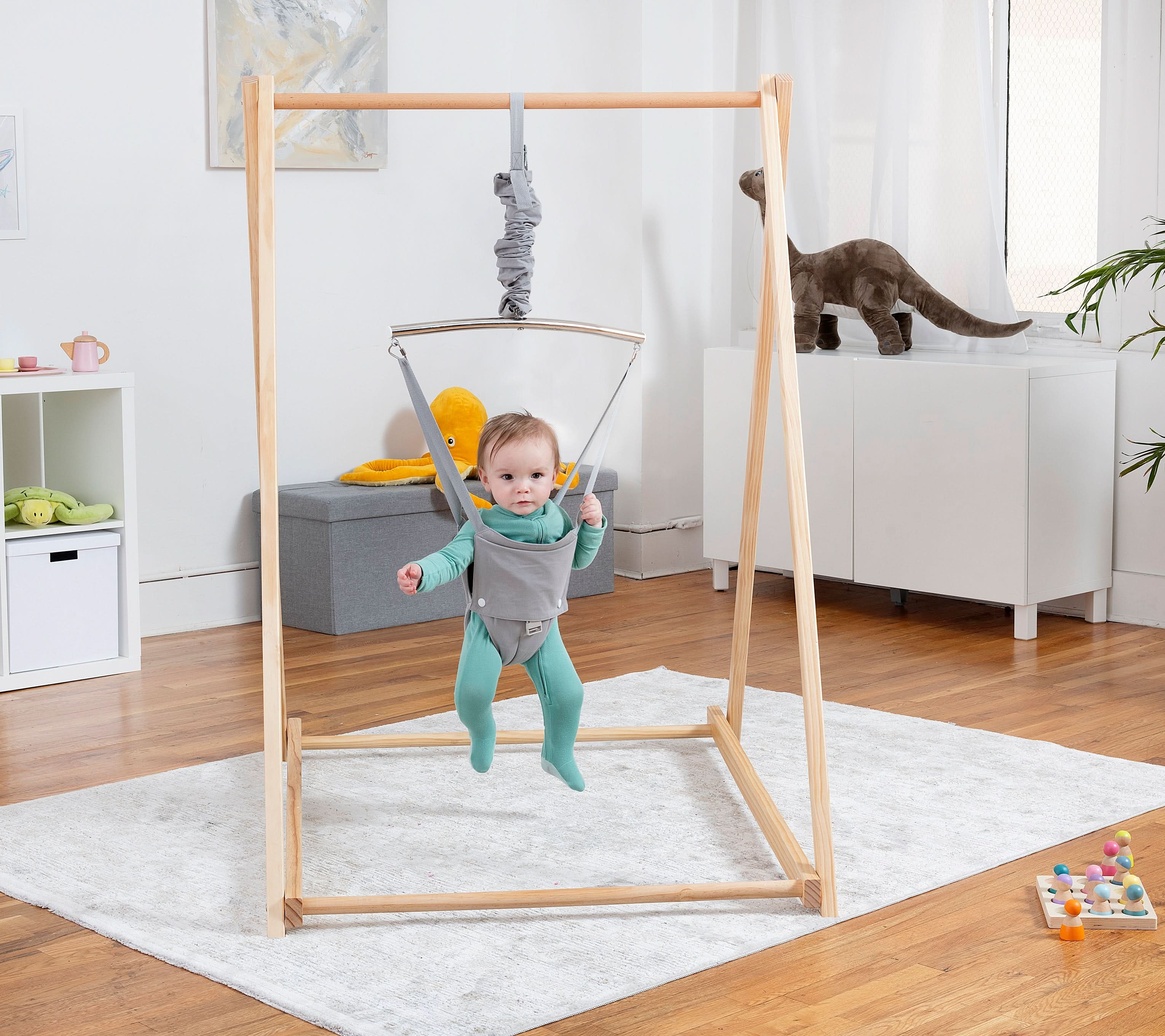 Tulip | Foldable Baby Bouncer - Beige