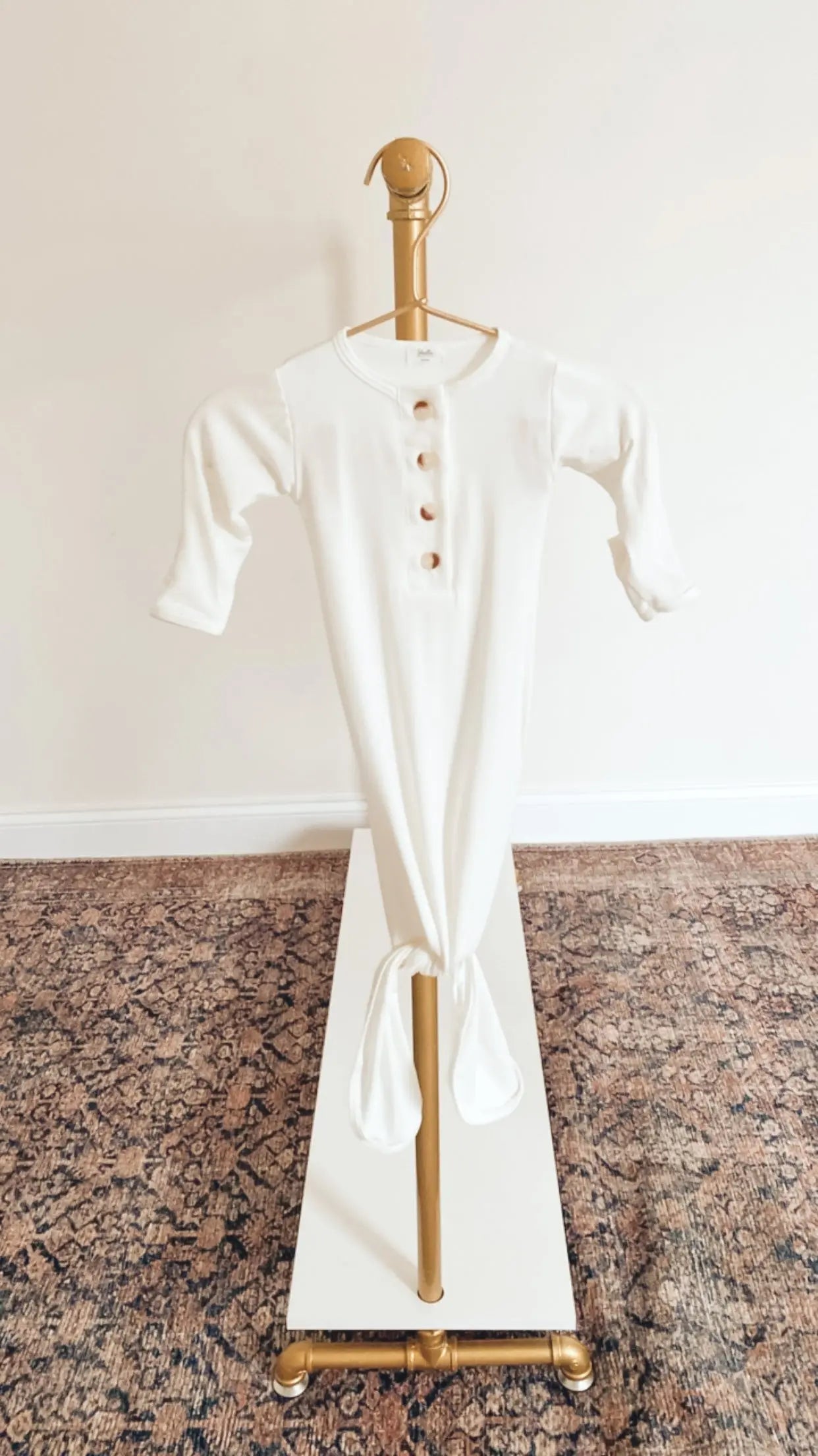 Baby Gowns, Newborn Gowns, Preemie Baby Clothes - White